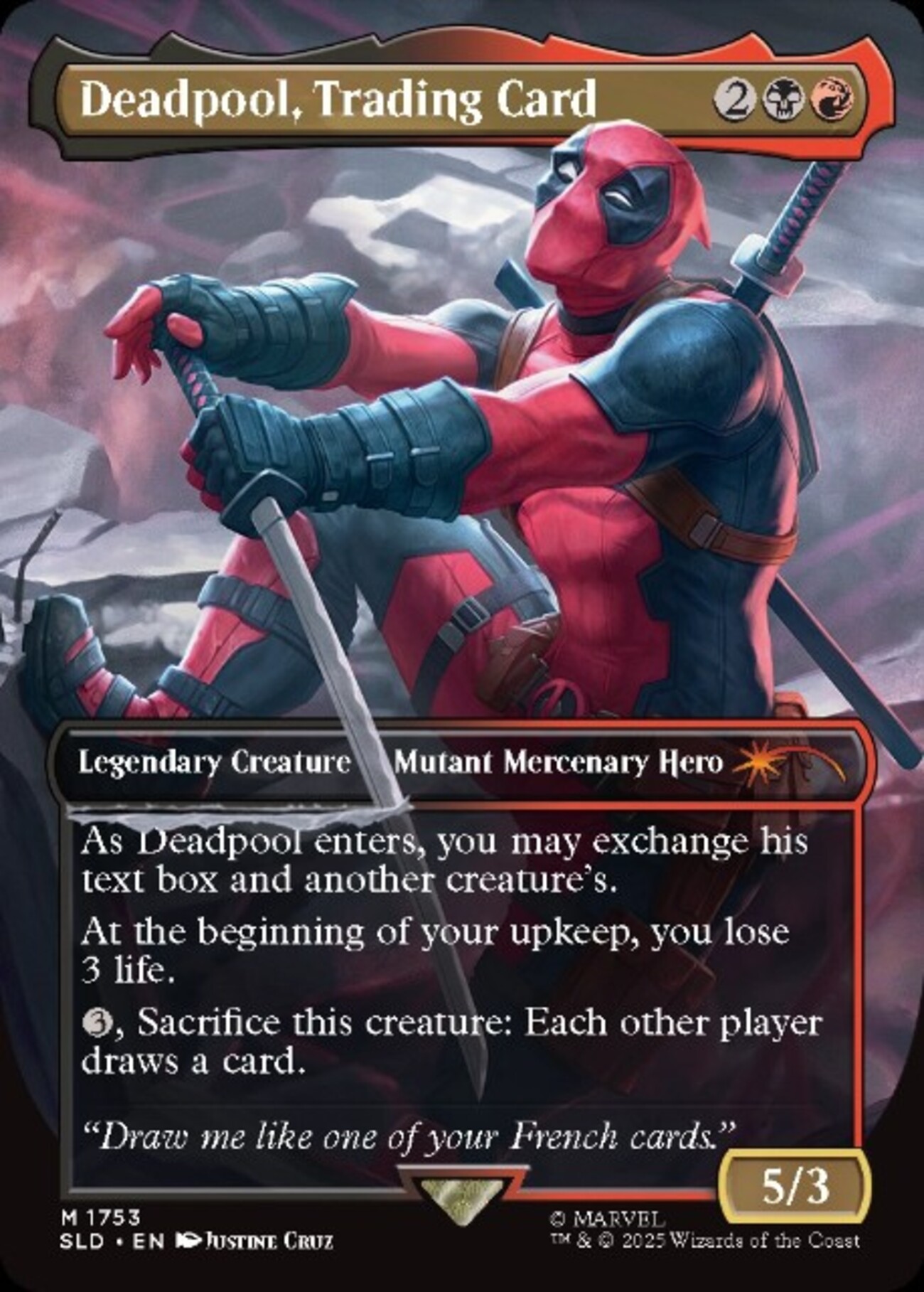 Deadpool, Trading Card mtg 統率者デッキ Deadpool, Trading Card mtg 統率者デッキ