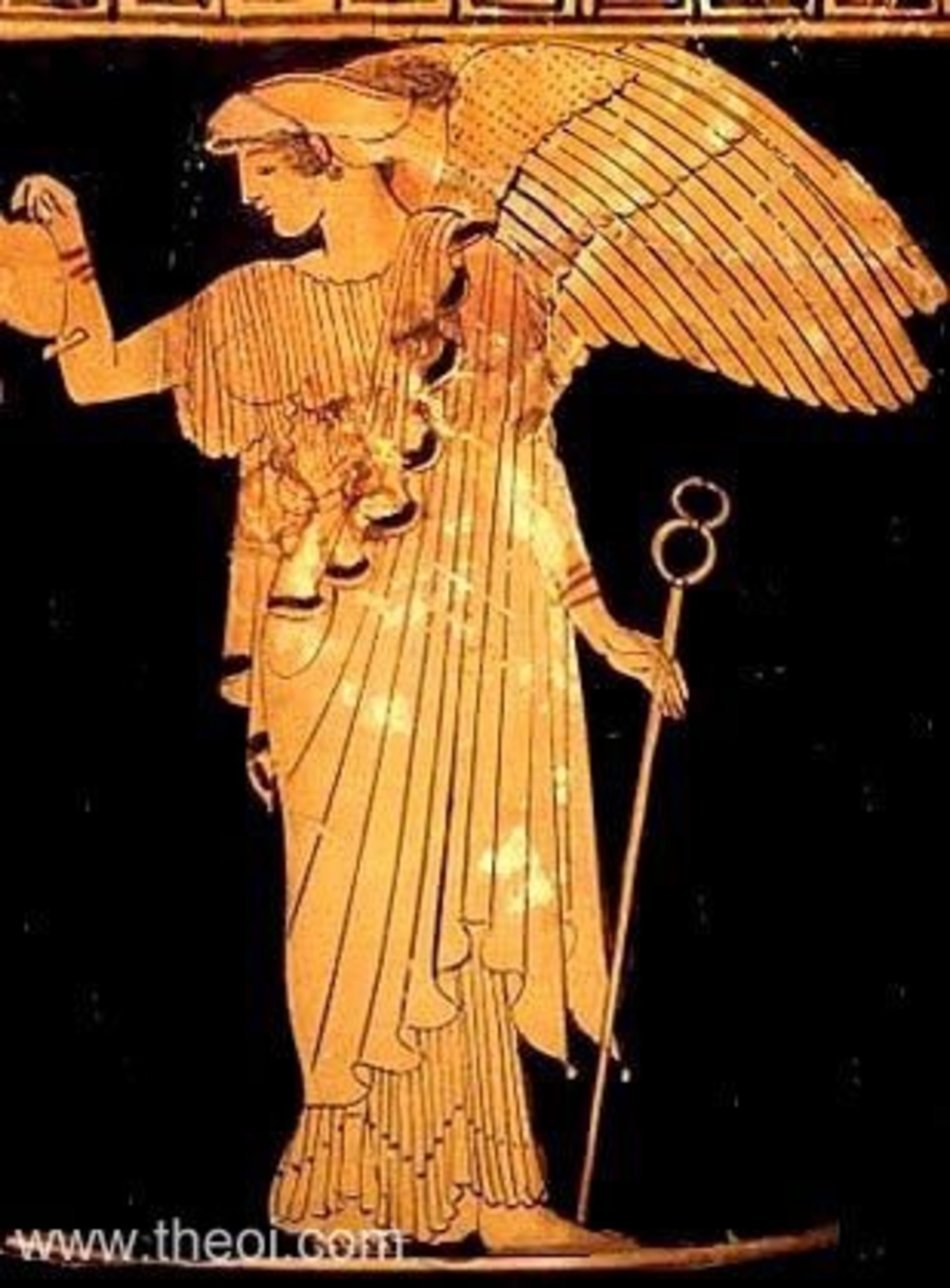 虹の女神イーリス（イリス） ギリシャ語Îrisは虹．虹のように美しい花 