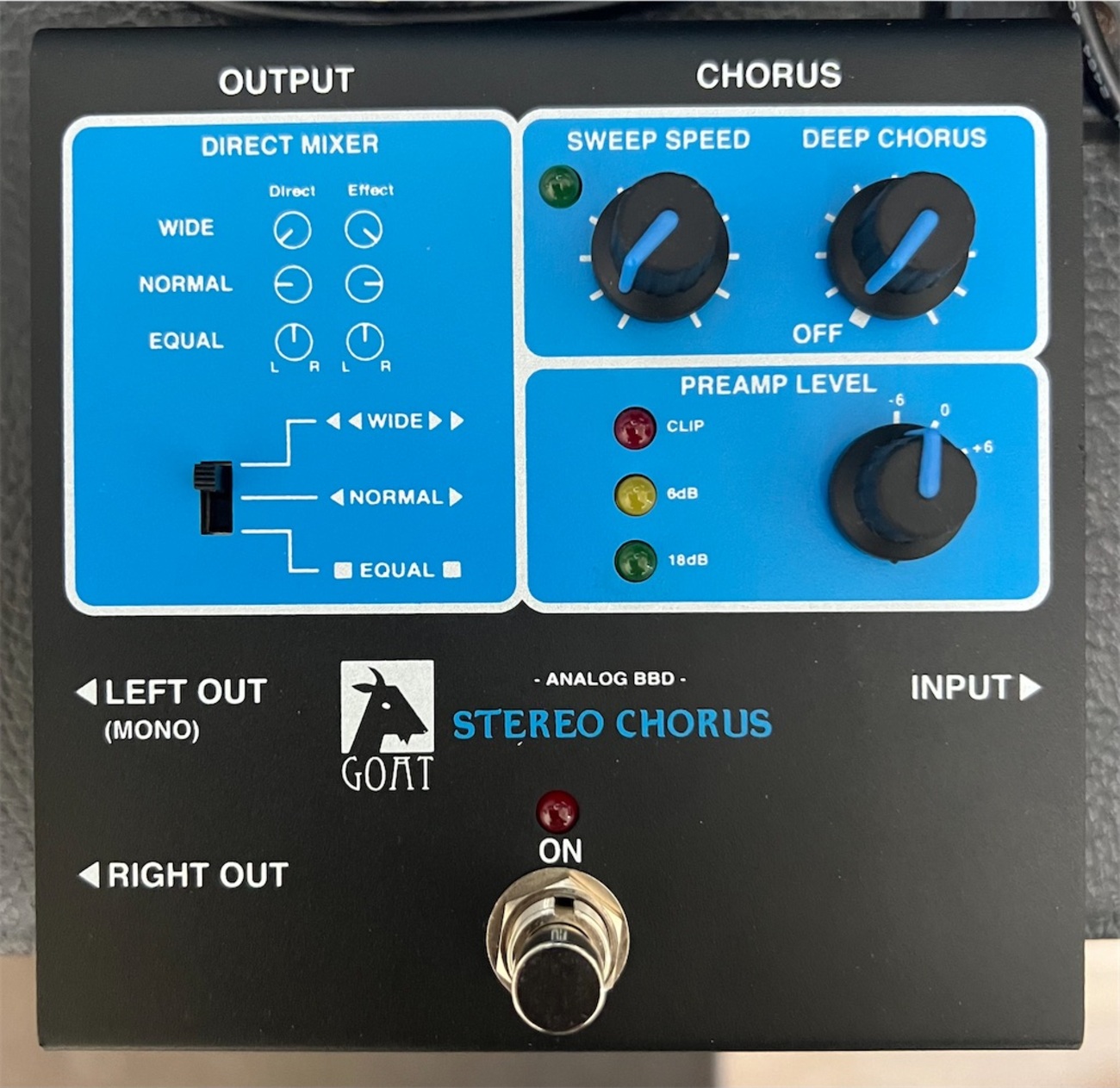 ほぼ未使用品　GOAT STEREO ECHO　 エフェクター　ディレイ　エコー GOAT
