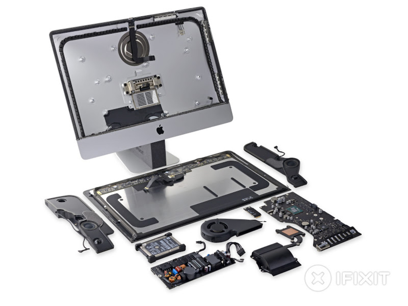 新型4K 21.5インチiMac(Late 2015)分解レポート：PCIeスロット非搭載 