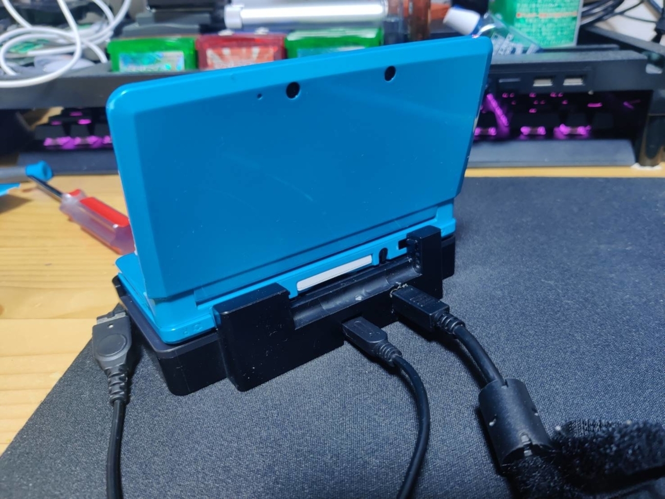 初代3DS偽トロ】純正充電台でカバー代用した - mmm spot