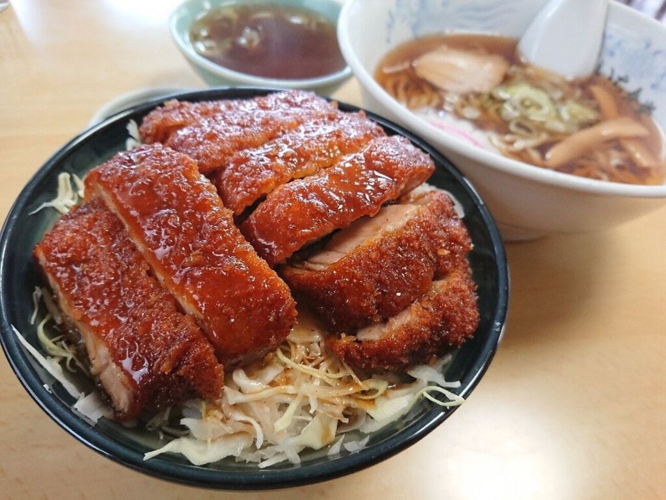 猪苗代町 まるいち食堂 ソースカツ丼&半ラーメンをご紹介！ - KABUOの