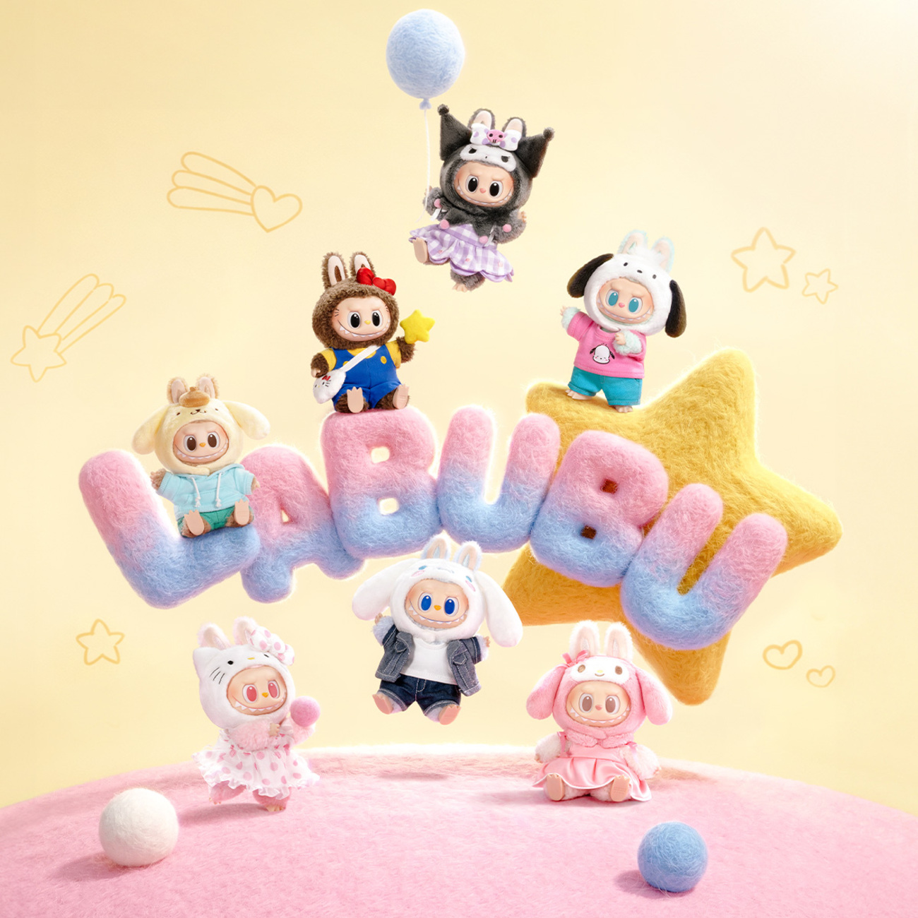 ポップマート】ラブブ×サンリオキャラクターズのブラインドボックスが 