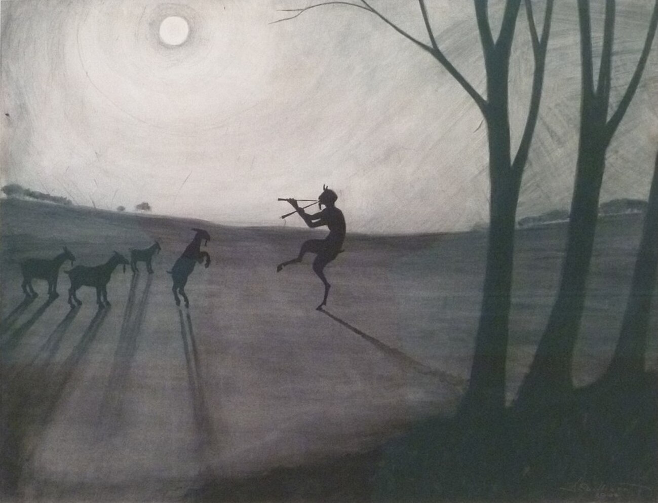 レオン・スピリアールト Léon Spilliaert - 牧神の絵画