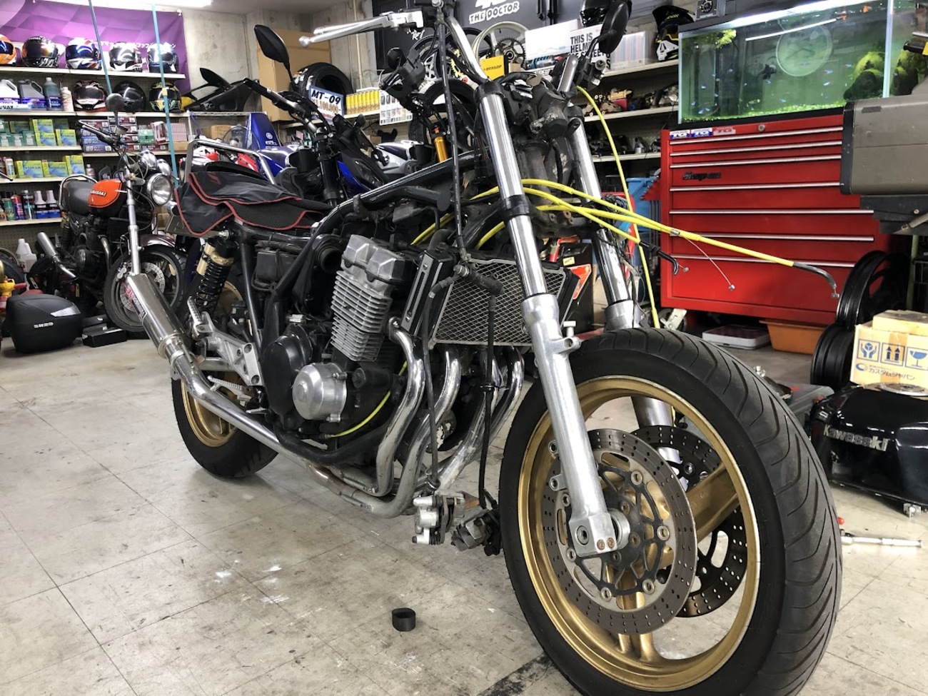 ZRX400Ⅱ (ステムベアリング交換) - moto shop TG
