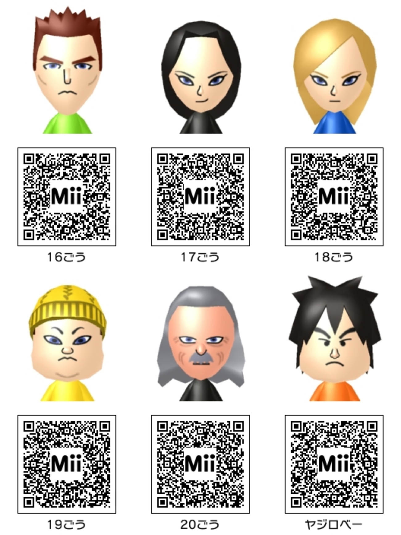 アニメ・漫画】ドラゴンボール Mii その2 - Mii Direct
