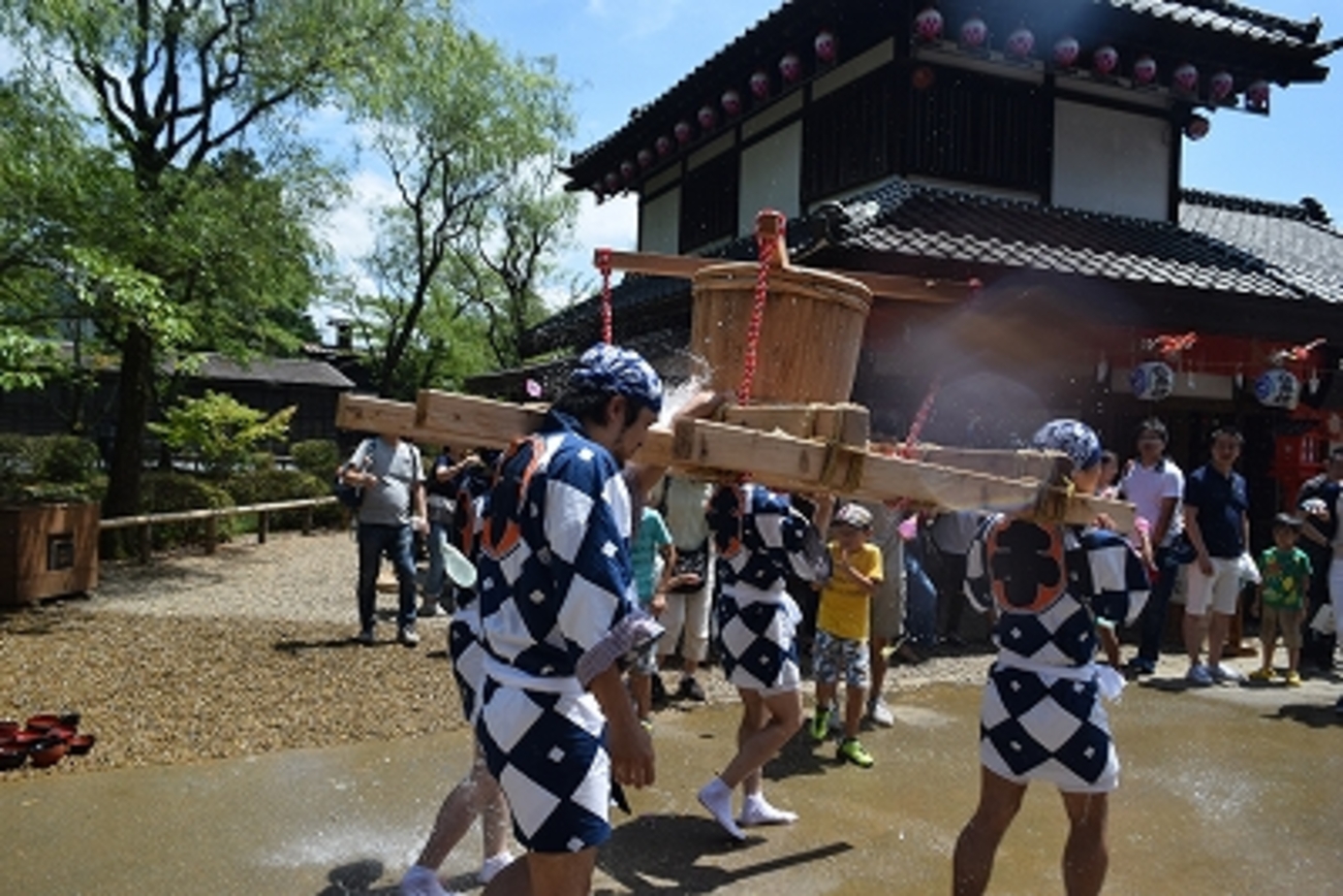 7/30 日光江戸村⑤ 水掛神輿渡御 水芸 - こどもの遊び場体験記