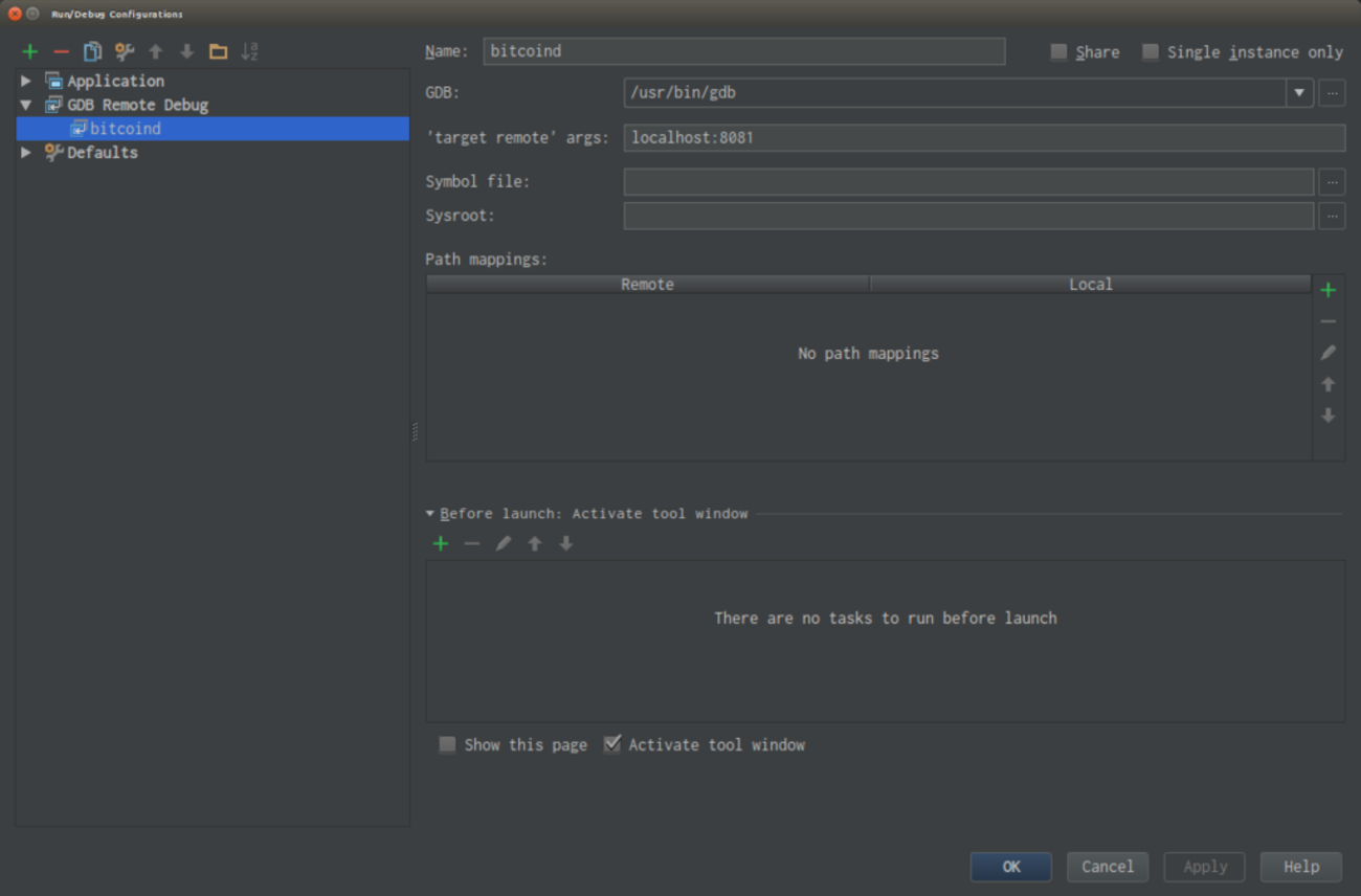 Clion（gdb）を使ってbitcoindをデバッグ - Develop with pleasure!