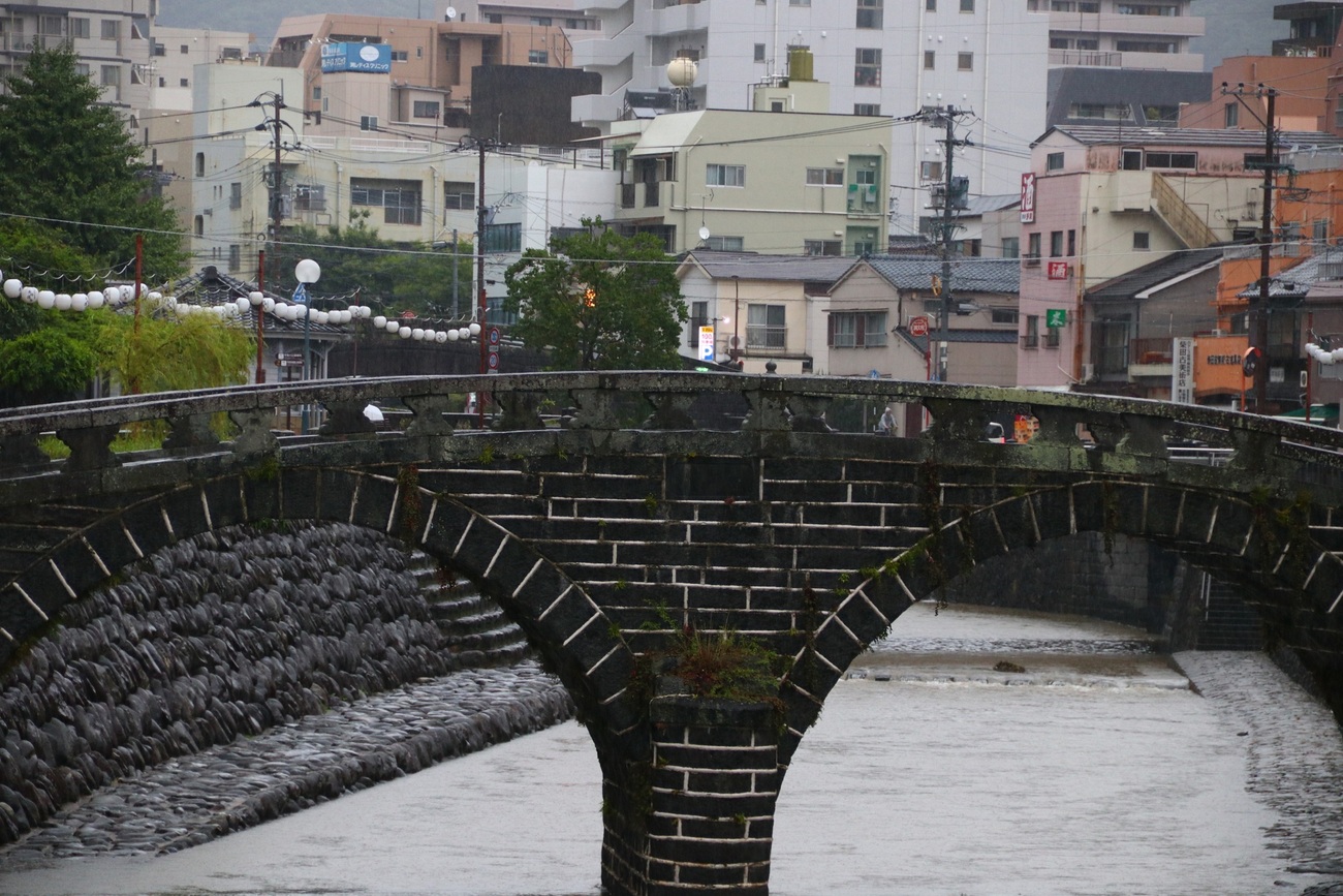 色づく世界の明日から聖地巡礼 2日目 ①眼鏡橋・西浜町・おらんだ橋 