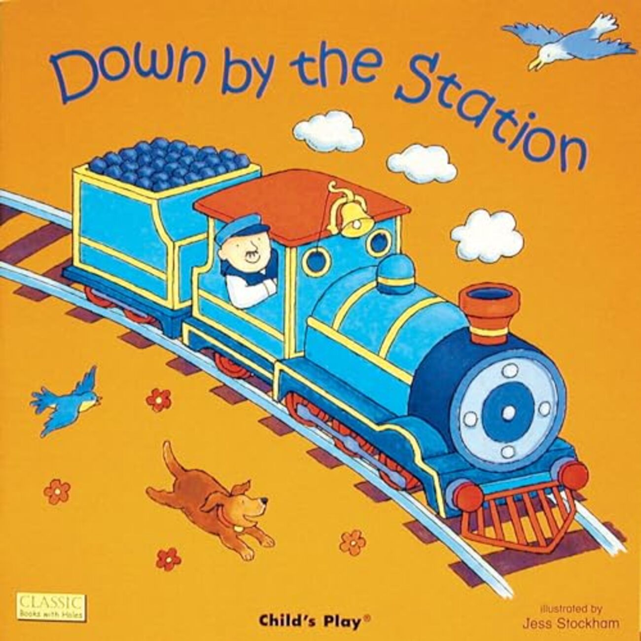 501 Down by the Station穴開き仕掛け音声絵本 歌って楽しむ英語絵本！『Down by the Station』で乗り物の世界へ出発