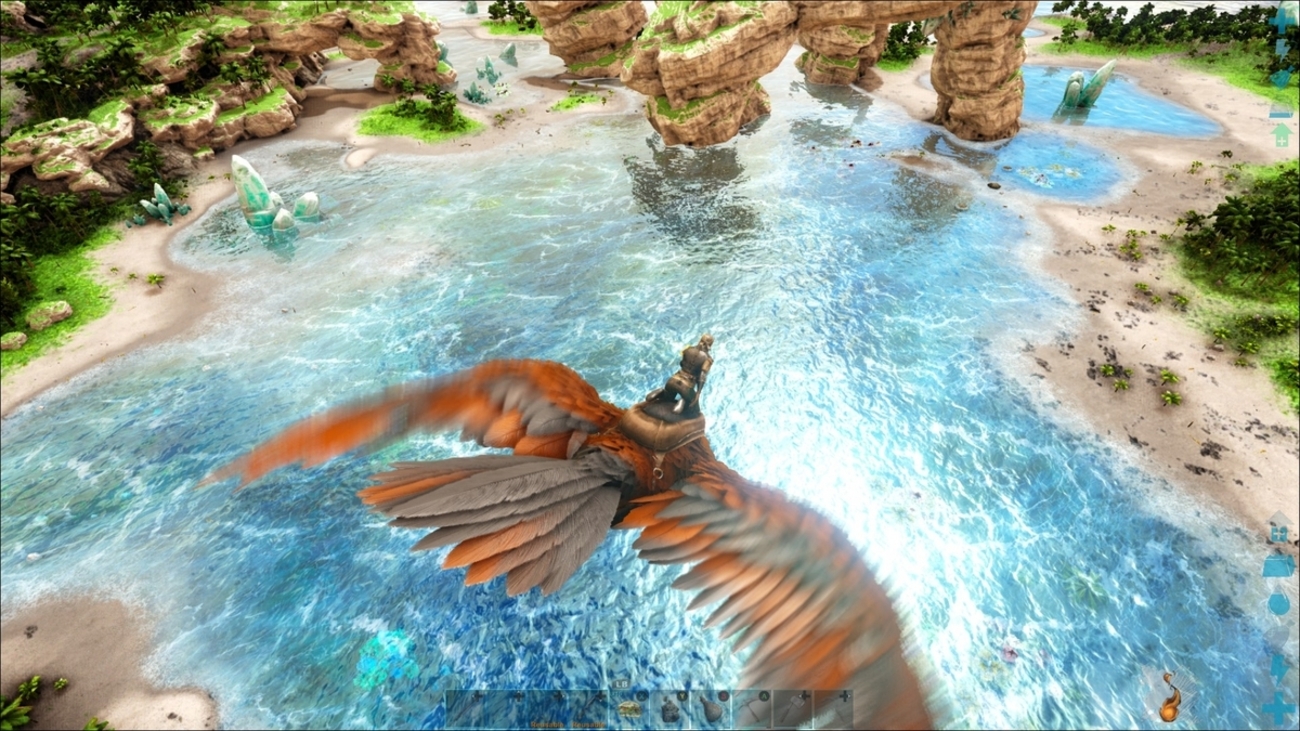 ARK SURVIVAL EVOLVED ～⑧クリスタルアイルズ、結構面白いが容量が