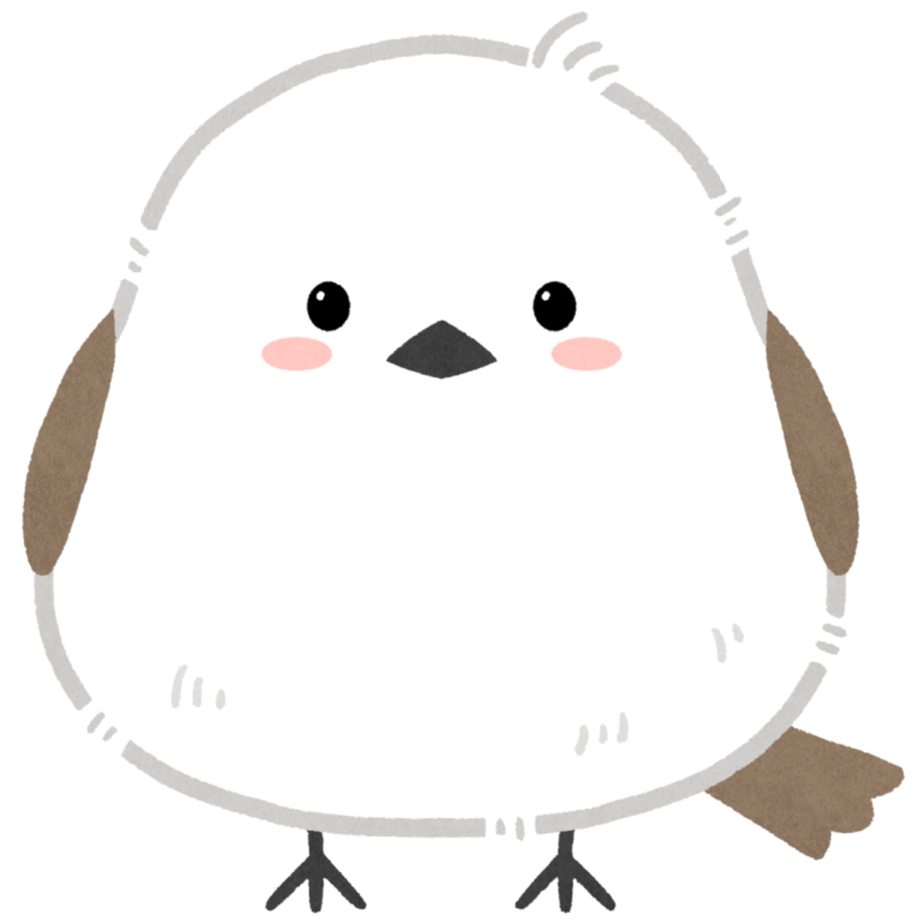 シマエナガのフリーイラスト素材 - 無料のイラスト素材 タダ絵