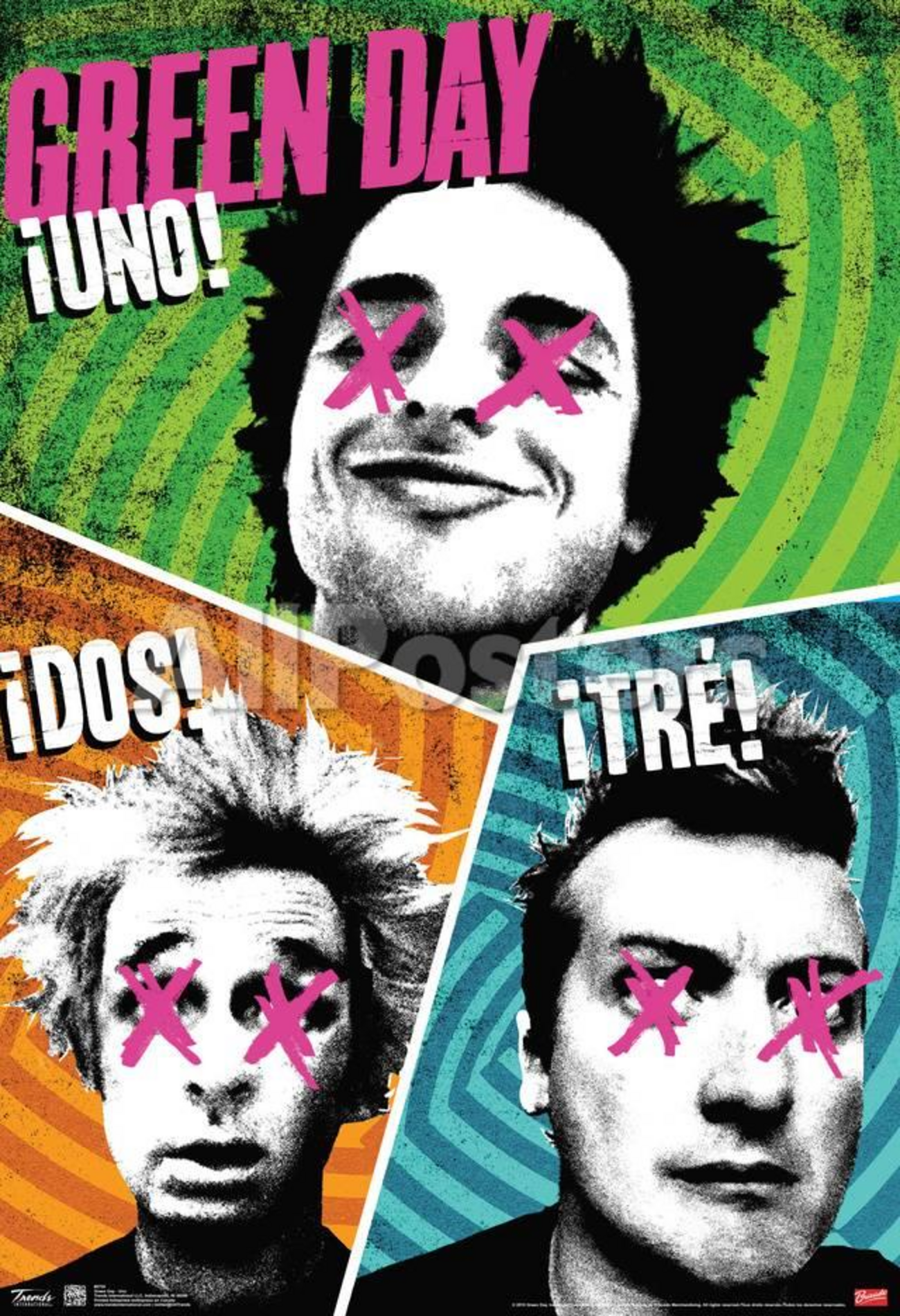 無人島に持っていく1枚シリーズを3枚】Green Day 'Uno!' 'Dos!' 'Tre