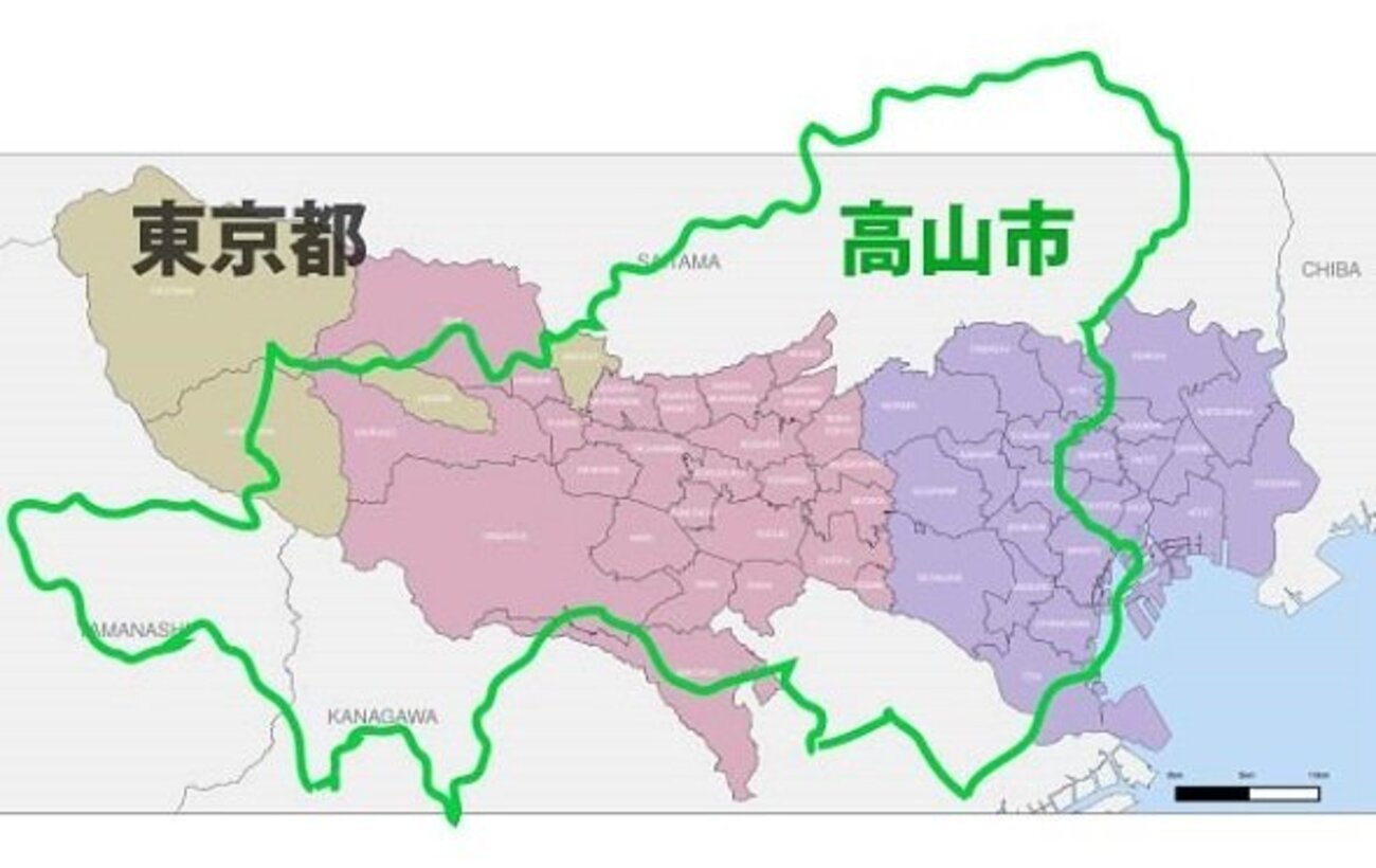 東京 都 大き さ