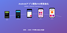 Androidアプリ開発のUI実装進化：黎明期からMaterial 3 Expressiveまで時系列で徹底解説