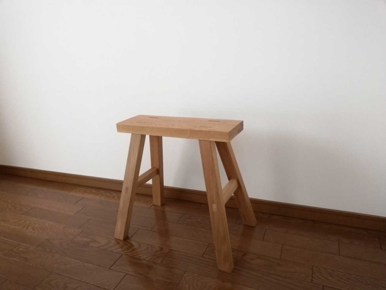 無印良品 MUJI 無垢材ベンチ オーク材・小 スツール（無印良品 無垢材 