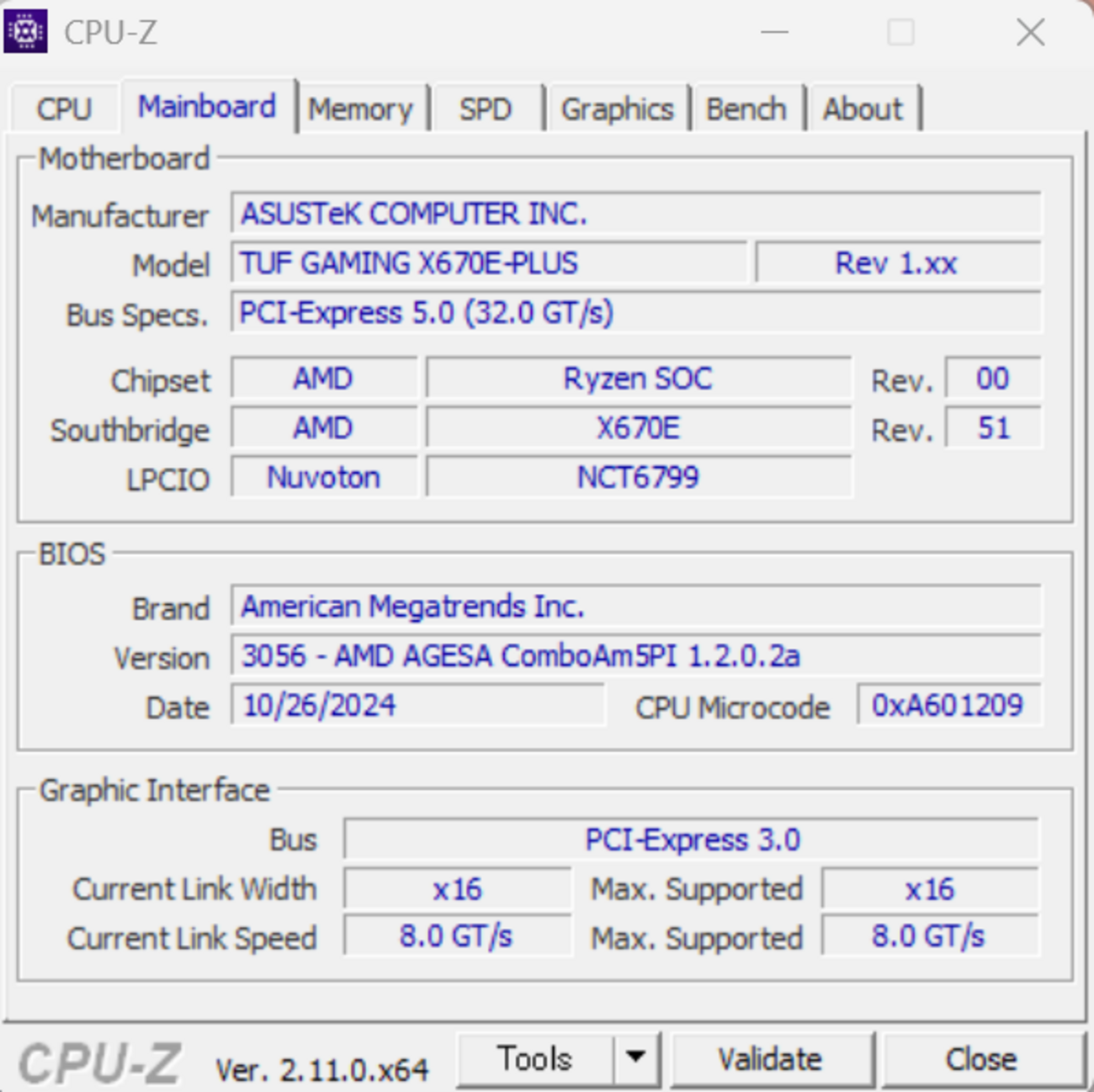 TUF GAMING X670EPLUS BIOS 3056βを入れてみました なろぐ2