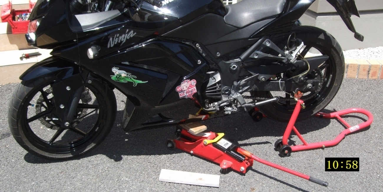 ニンジャ250R フロントフォークのオーバーホール - ぶるうすぺりあ 