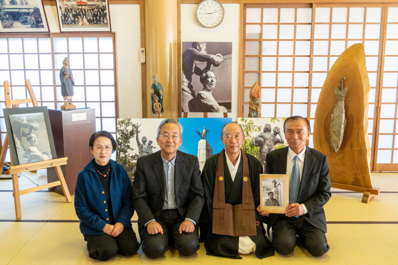 金谷山の「レルヒ像」制作者 彫刻家戸張幸男さん作品展 上越市の大嚴寺