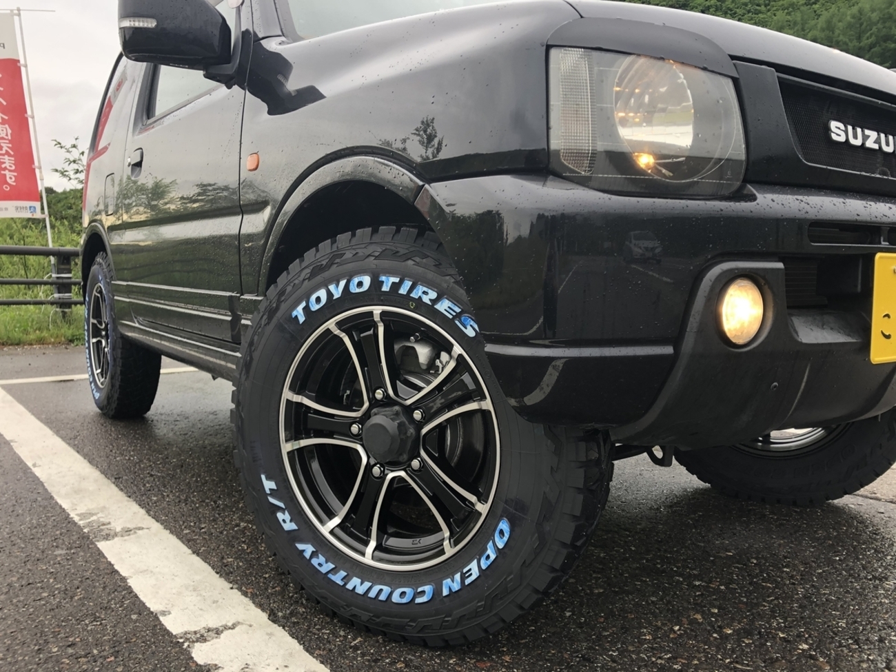 純正JB23に185/85/r16のタイヤを履かせた。 - 南会津のジムニー乗り