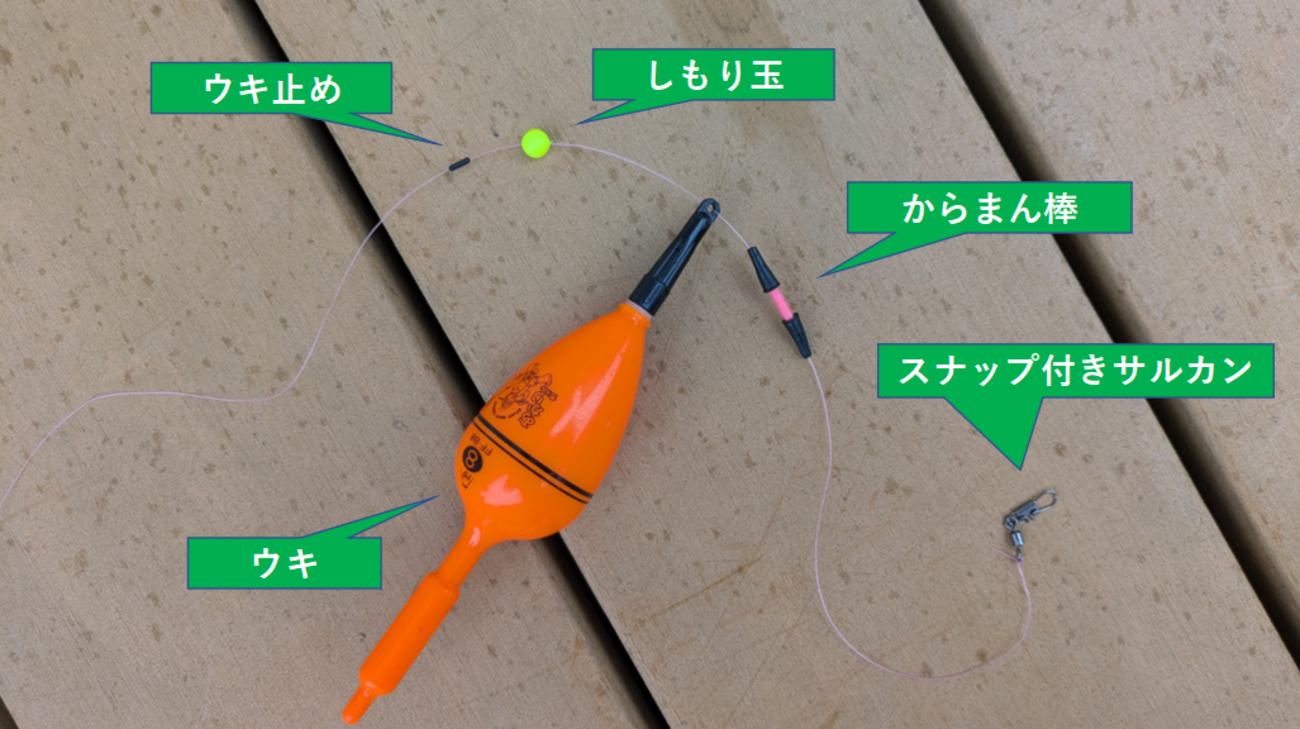 釣り初心者向け】ウキ釣り仕掛けの作り方｜写真付きで詳細解説 - くま 