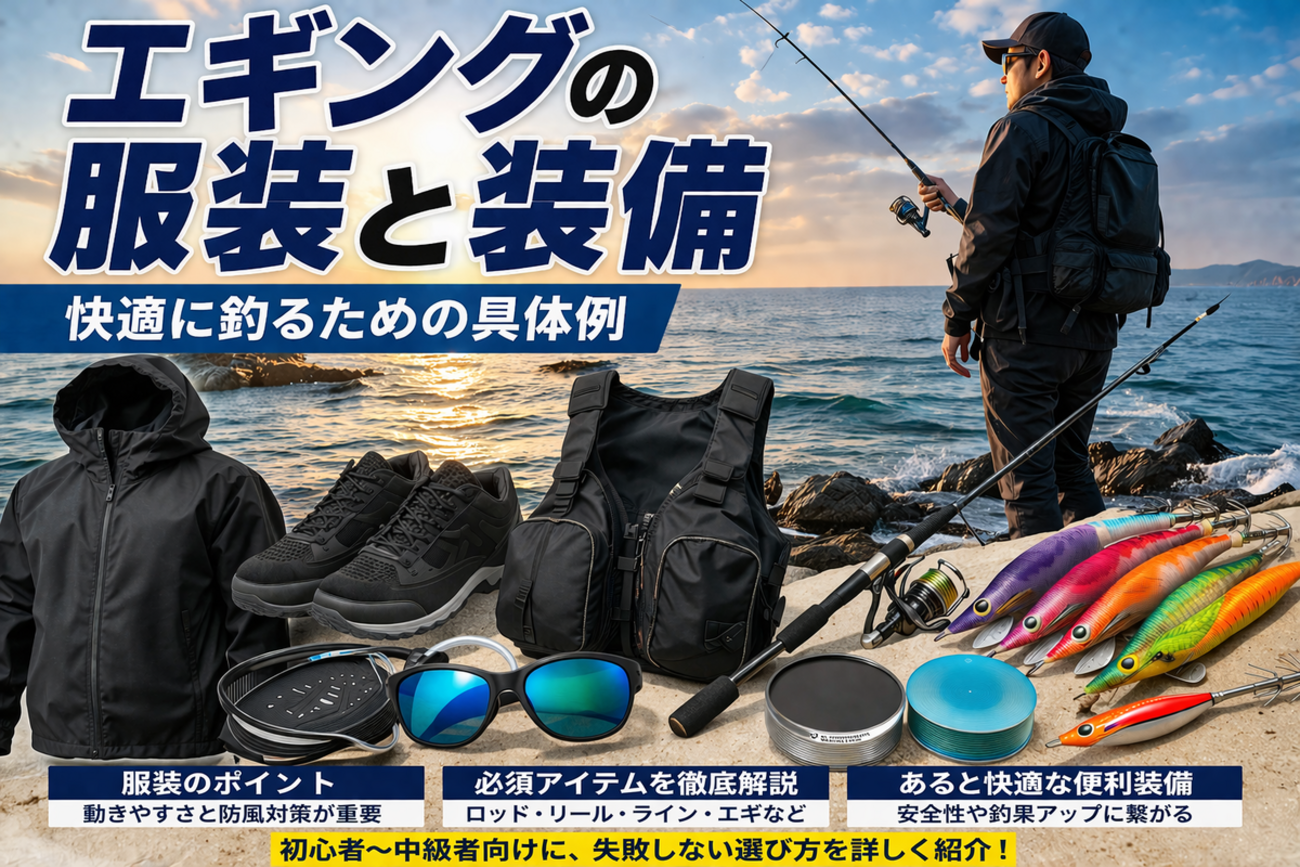 エギング装備の基本 - 釣り初心者のための入門ブログ｜だりおっさんの 