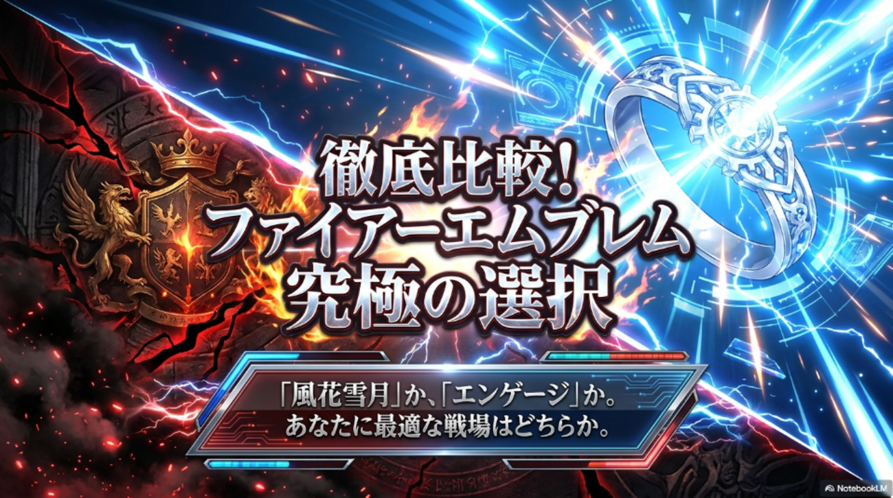 ファイアーエムブレム 風花雪月 & エンゲージ 徹底比較！ファイアーエムブレムのエンゲージと風花雪月はどっちを買う