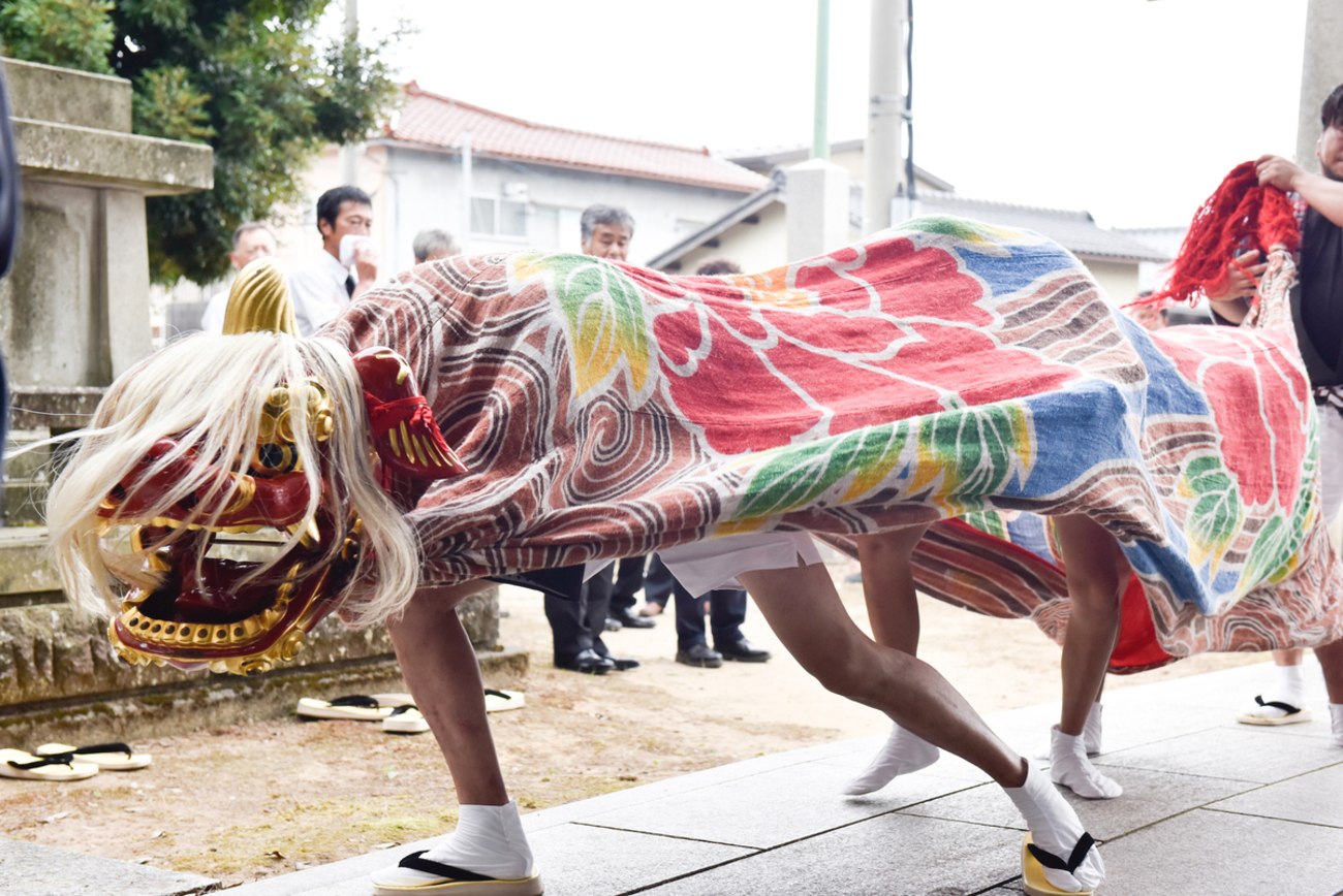 獅子舞 2024年8月】石川県加賀市 獅子舞取材 お盆明けの獅子舞ラッシュ