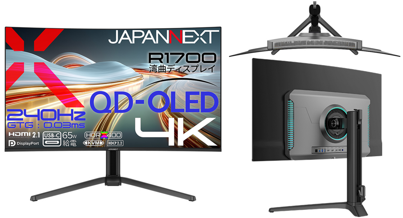 徹底解説】JN-QOLC315G240U-HSC6｜31.5型QD-OLED・4K/240Hz・USB-C 65W 