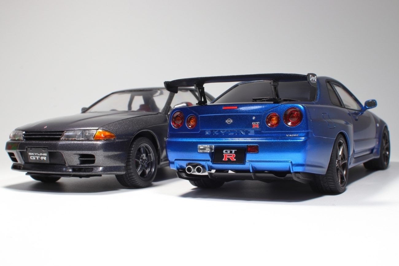 タミヤ】日産スカイライン R34 GT-R プラモデル製作 - カーモデル 