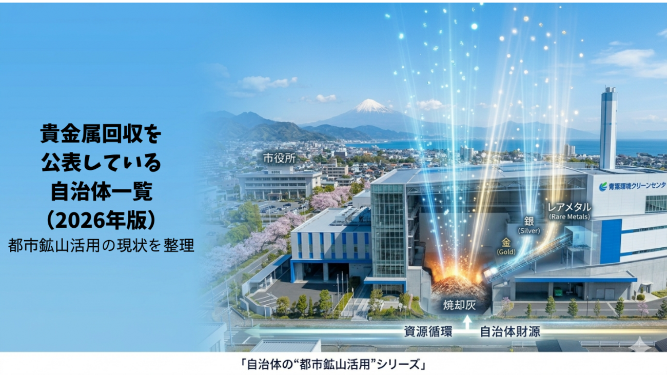 焼却灰から金・銀・レアメタルが取れる理由｜都市鉱山の仕組みを解説 