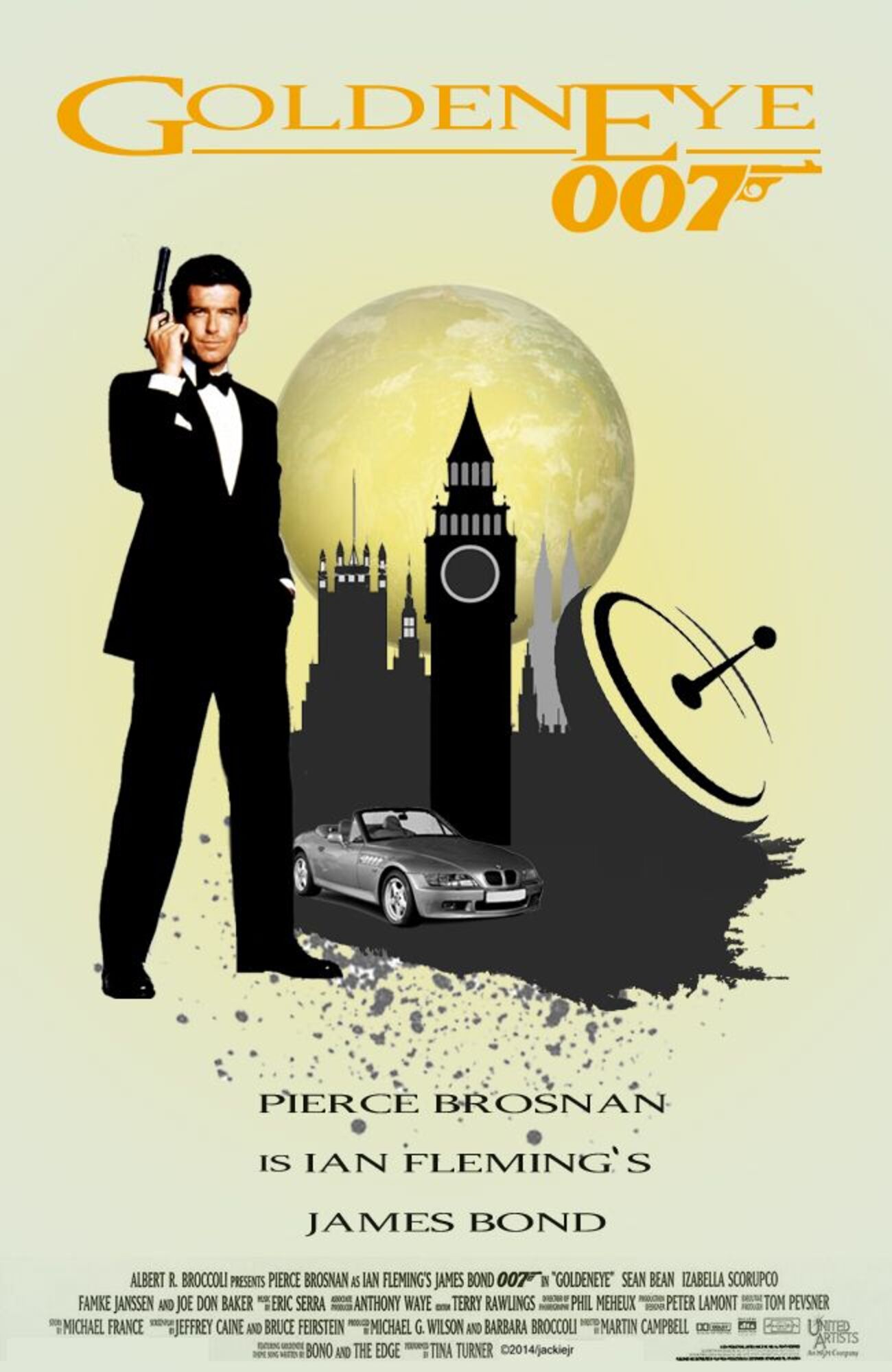 007 ゴールデンアイ」ピアース・ブロスナンがボンドを演じ、アストン 