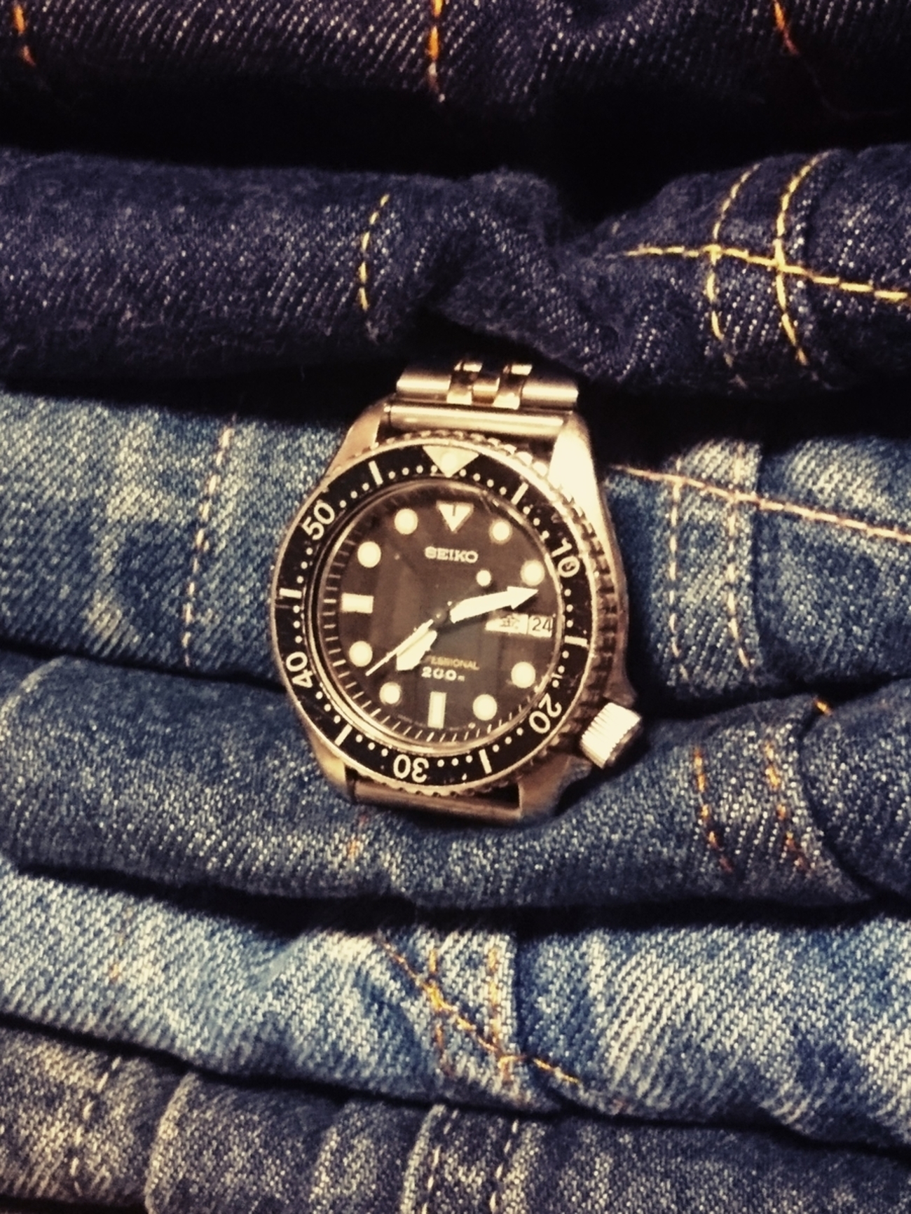 SEIKO 7C43-6010 Professional 200m 】ダメージダイバーズウオッチ 