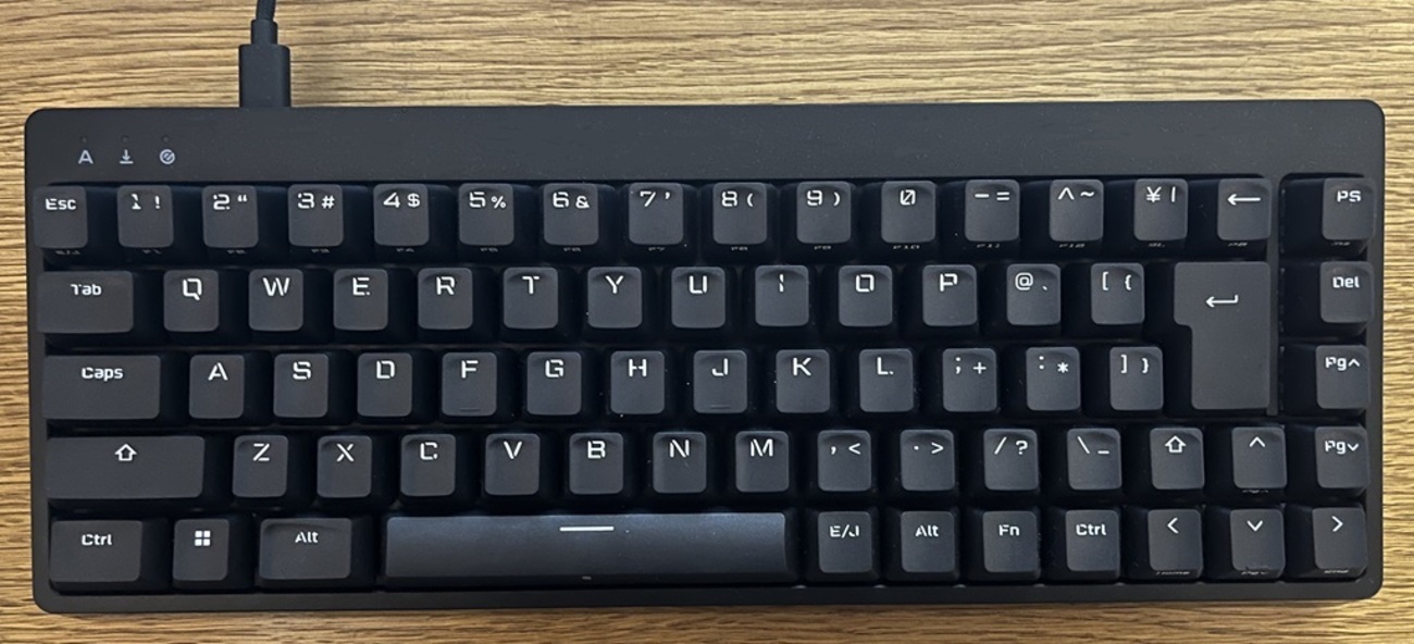 キーボードレビュー⑥ エレコム 65%「茶軸」ゲーミングキーボード TK 