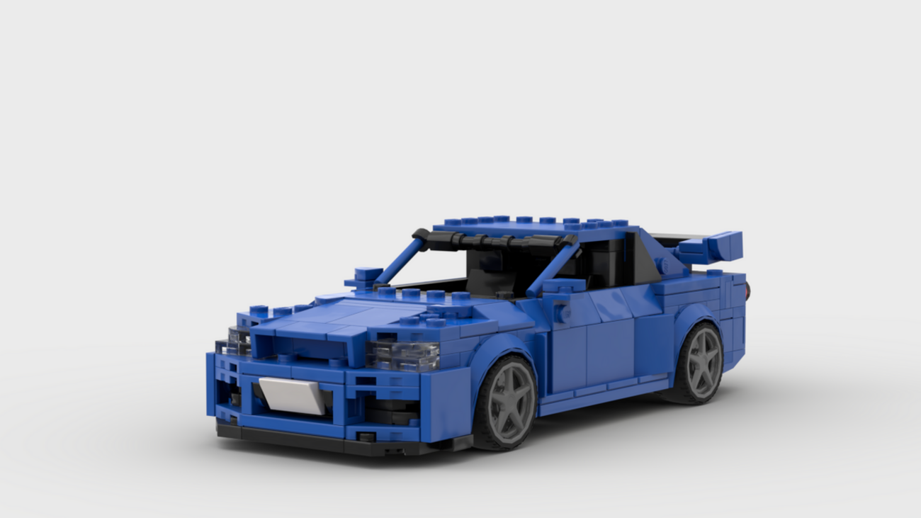 LEGO】日産・R34 GT-R レゴで再現してみました - gegozaziのLEGO部屋