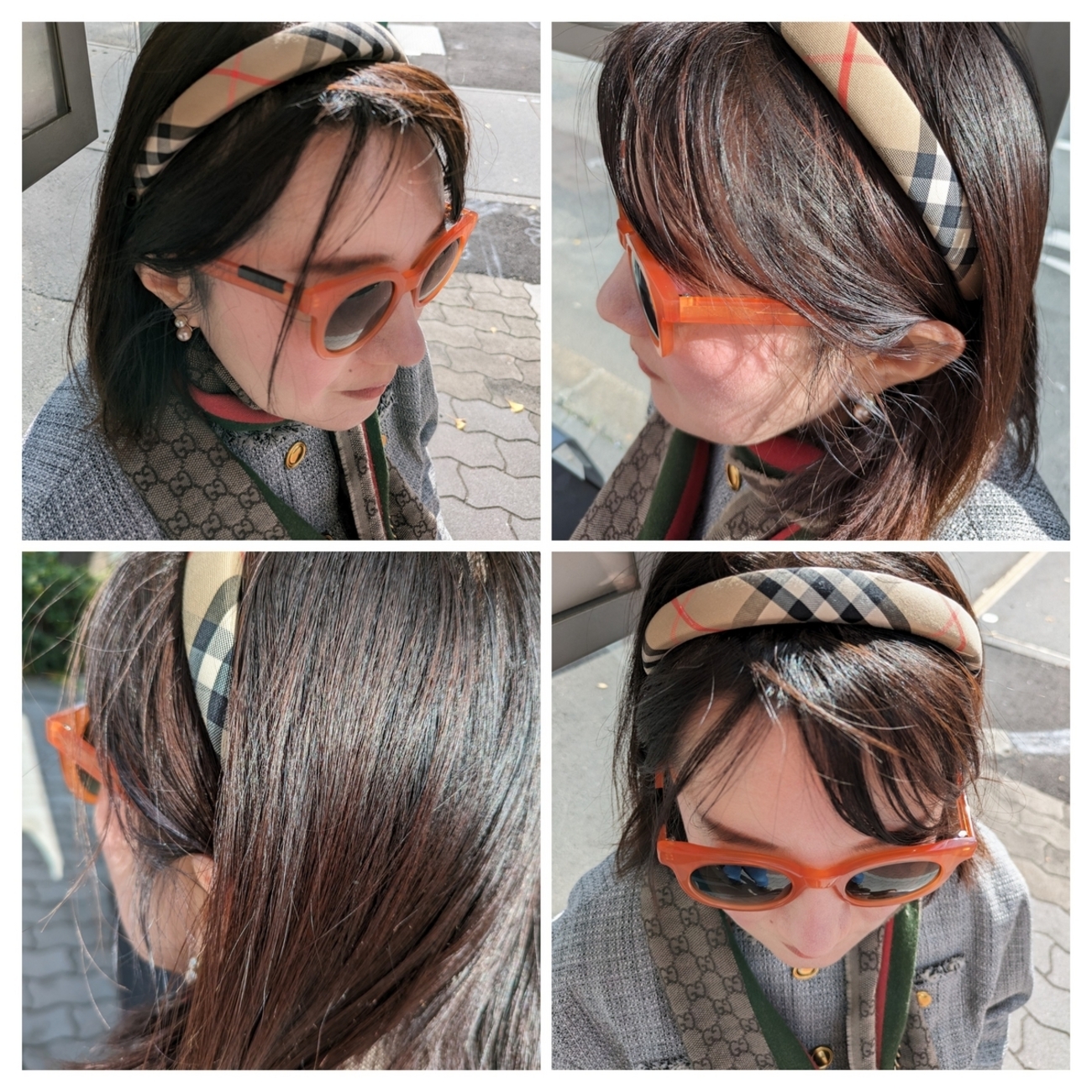 バーバリーのキッズのカチューシャを大人がつけてみたらどうなる 