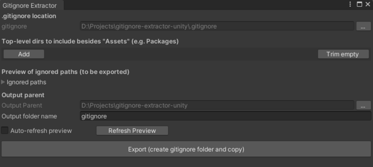 gitignoreで除外したフォルダやファイルをmeta込みで他のフォルダへコピーするエディタ拡張【Unity】 - なえ箱
