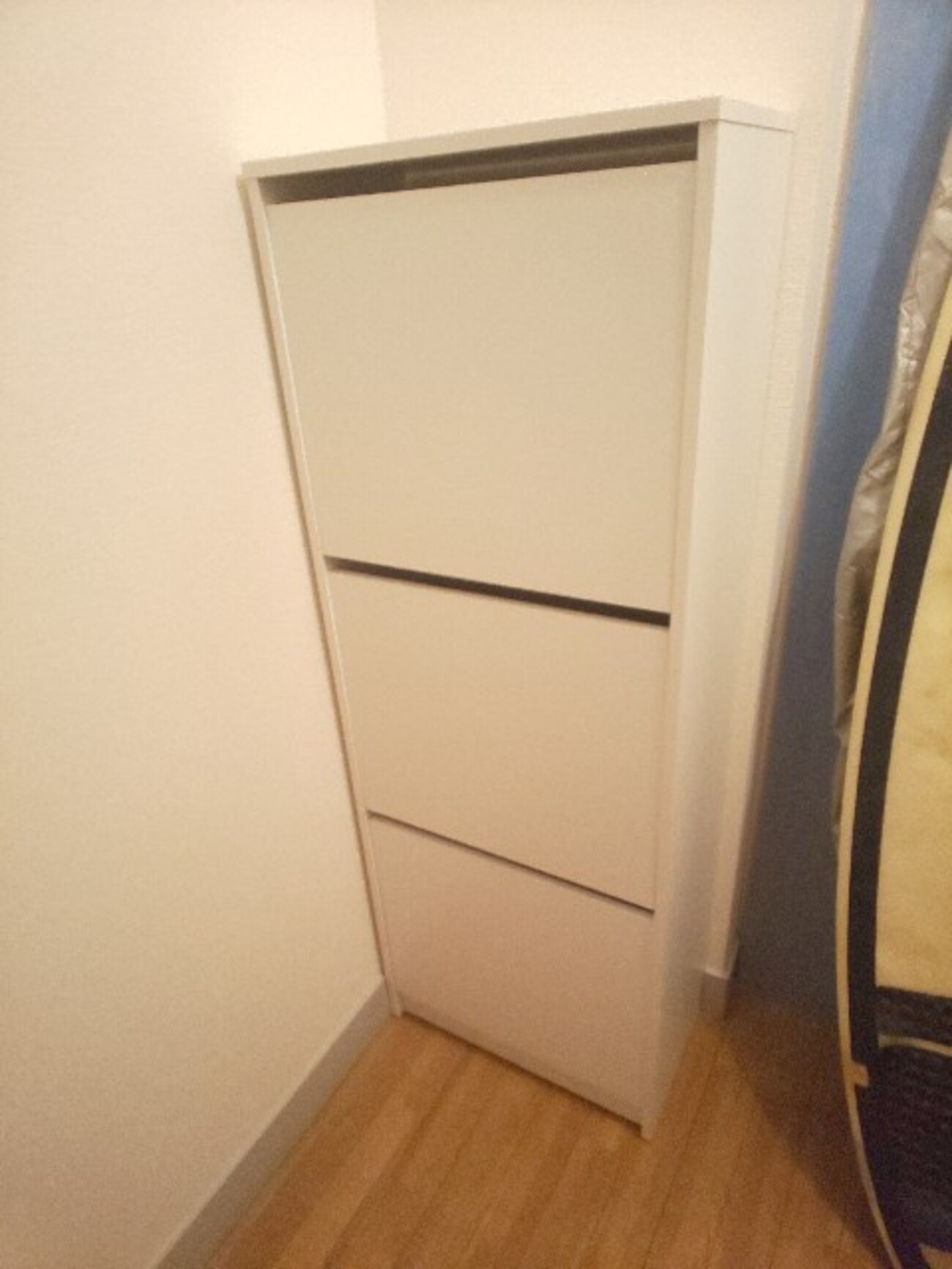 IKEA】BISSA ビッサ 靴収納用キャビネット(下駄箱) 3コンパートメント 