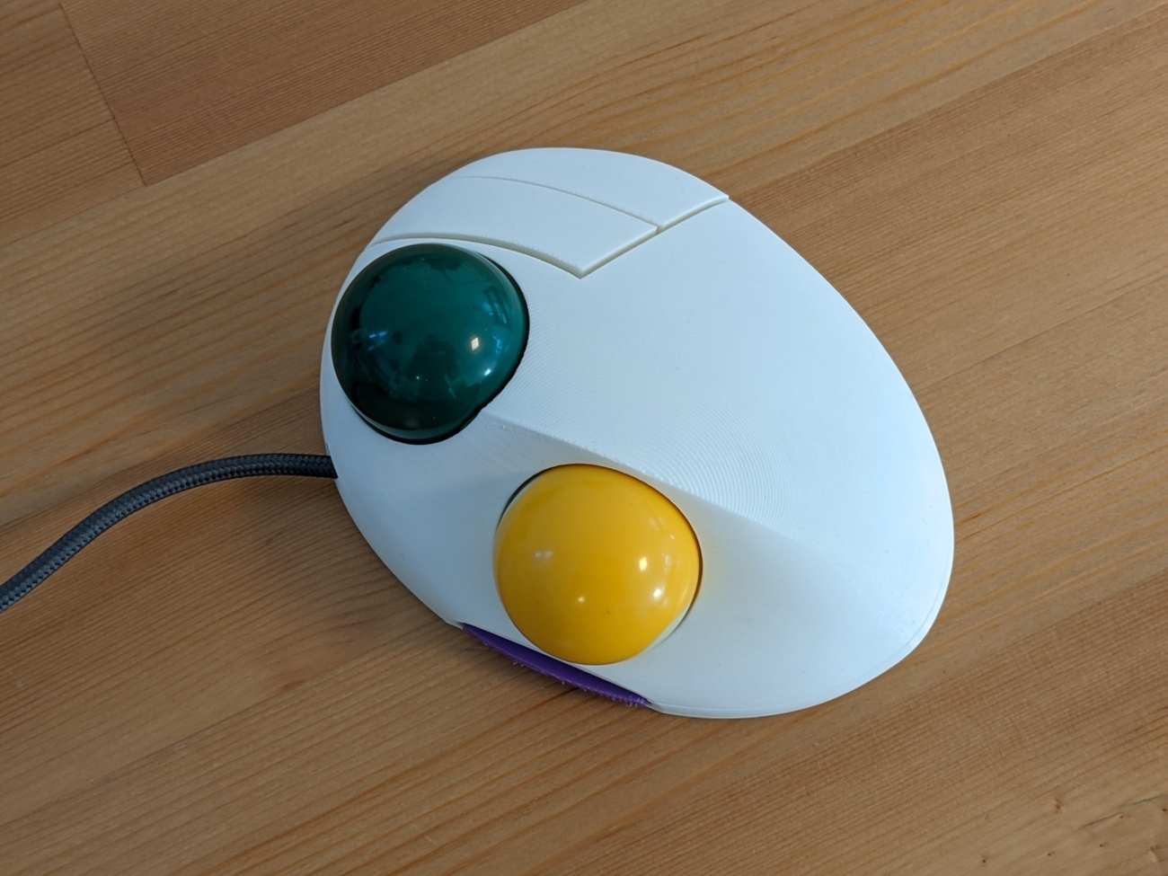 DIY two-ball trackball｜発想の転換・ボール2個搭載のトラックボール 