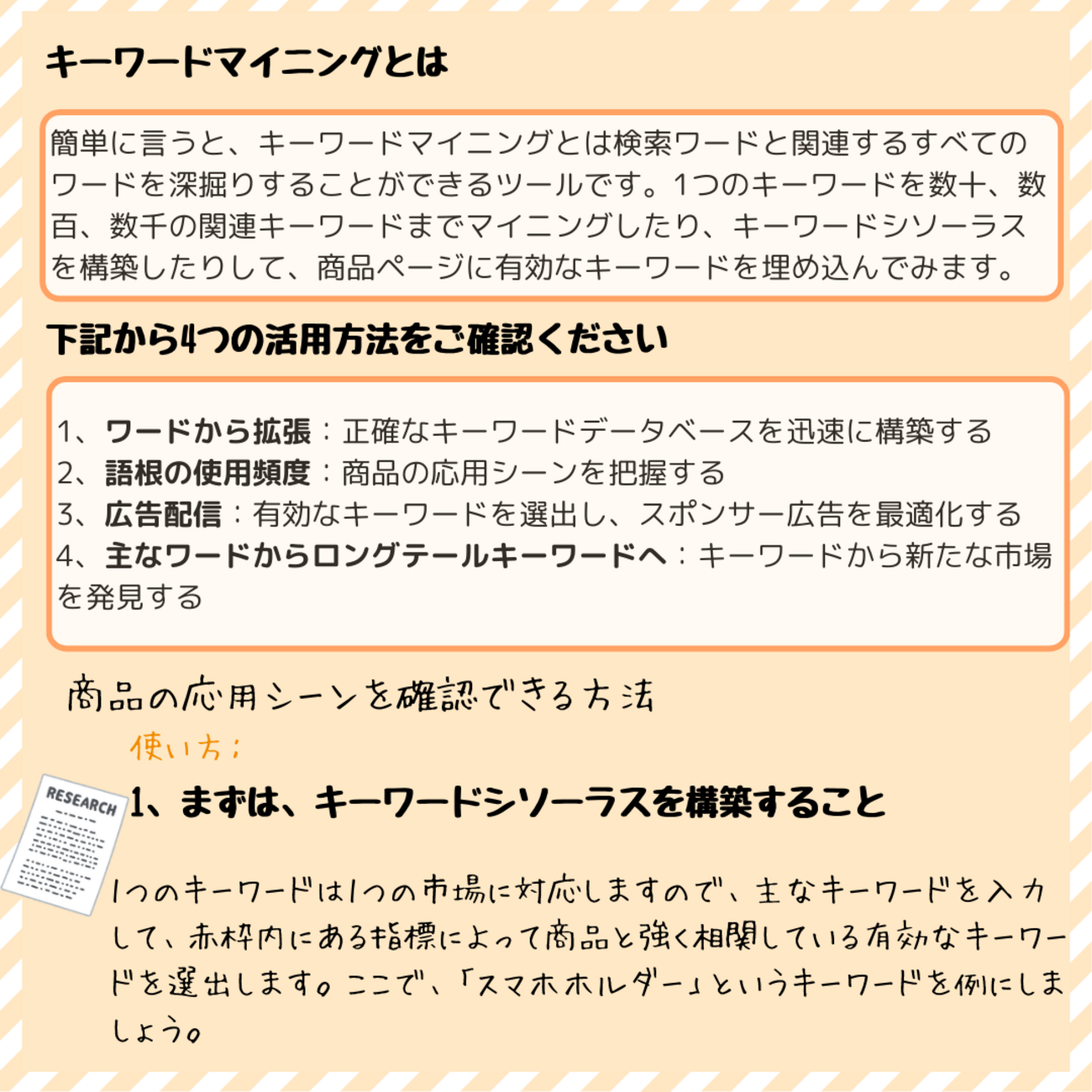 キーワードマイニング機能】4つの活用方法を大公開 - SellerSprite（セラースプライト）