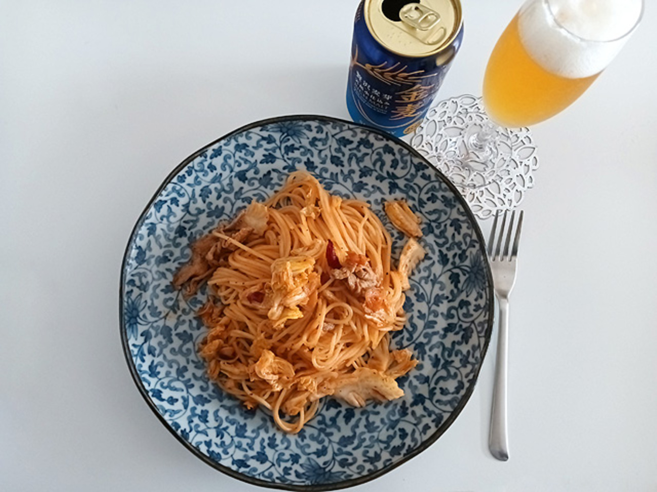 5月4日　豚肉と春キャベツのガーリックトマトパスタ＆にずぃかい。 - のたりといきたい。