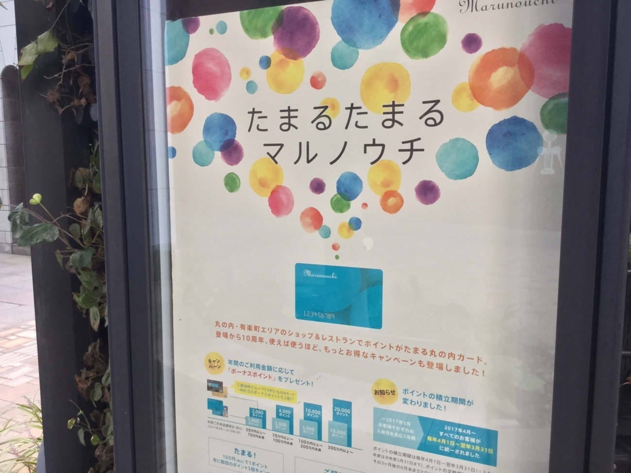 丸の内・有楽町のお買い物でポイントが貯まるお得な「丸の内カード」は 