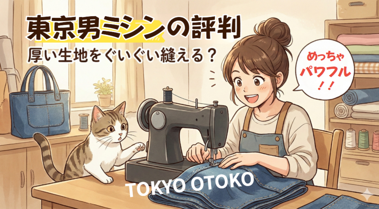 東京男ミシンの評判は？外見はシブいが、レザーや帆布を縫えるか口コミ 