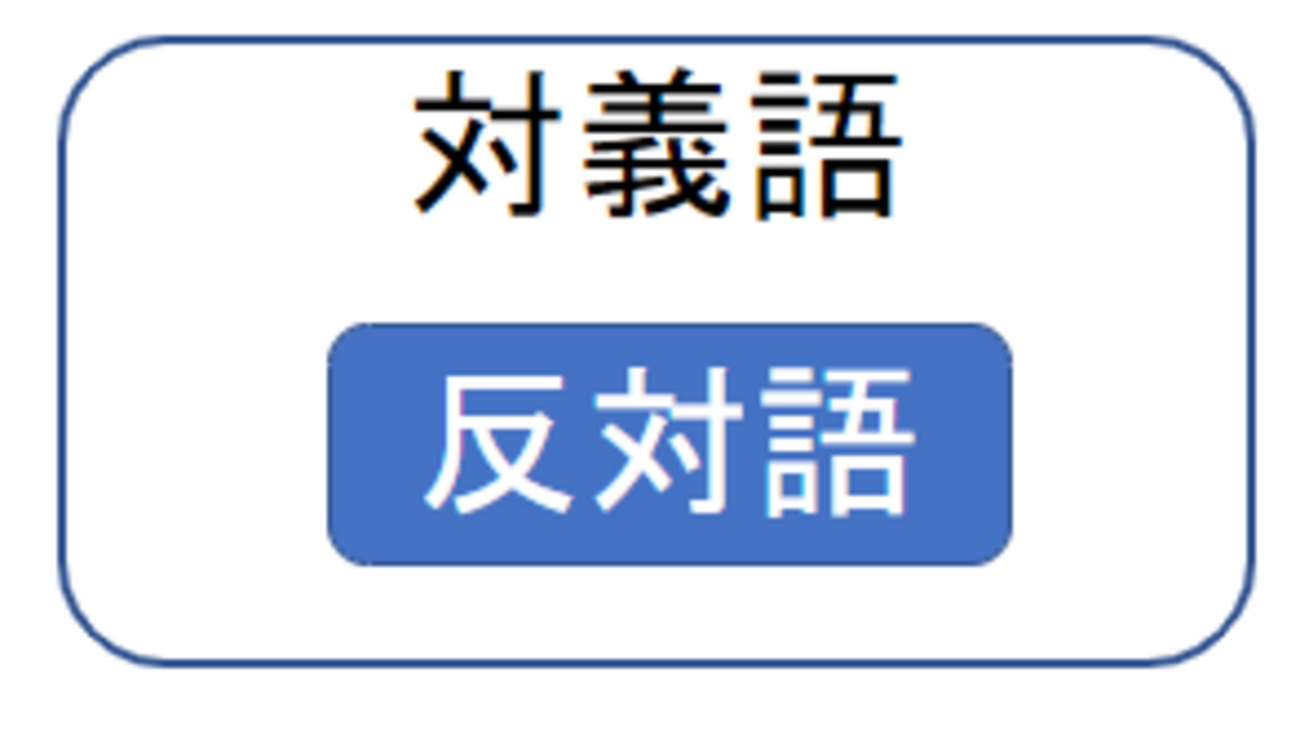 対義語と反対語の違いとは？イメージは「トランプ」と「天秤」 - 公立中高一貫校のはてなブログ