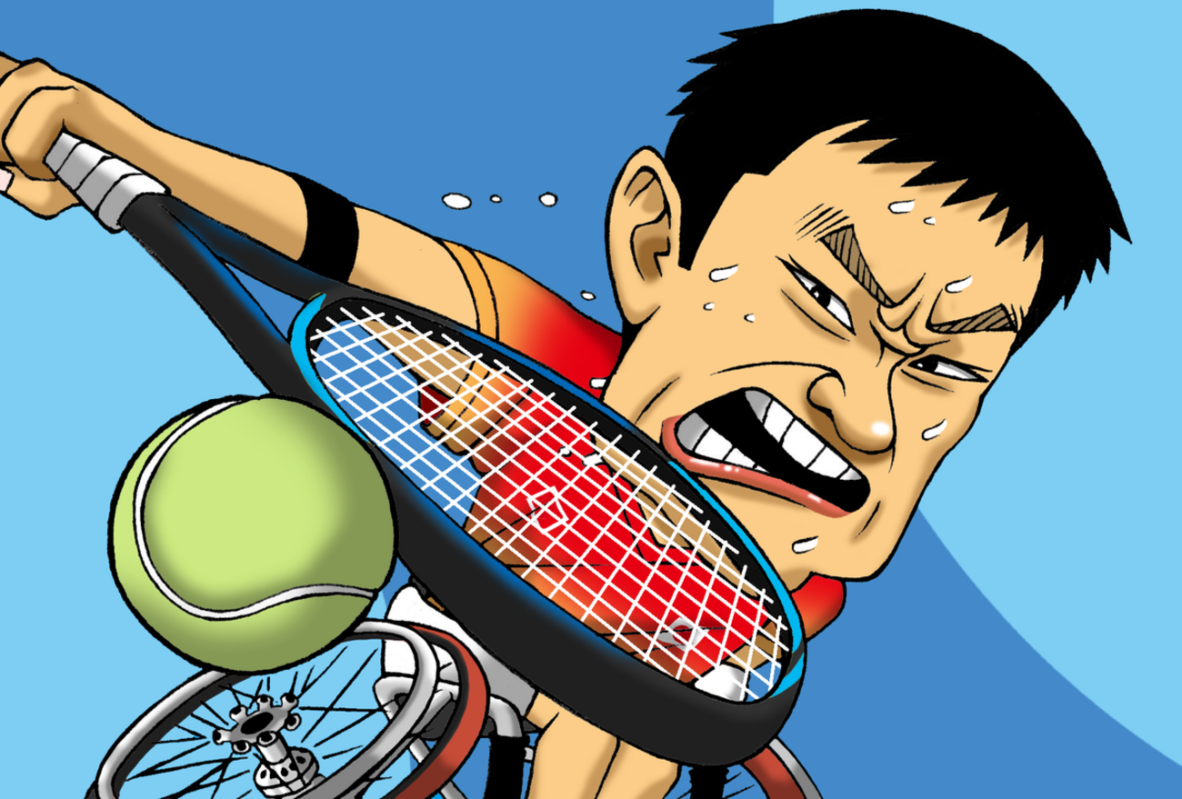 金メダル獲得記念】車いすテニス・国枝慎吾選手の似顔絵を再投稿