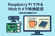 Raspberry Pi で作るWebカメラ映像配信（物体検出機能付き）