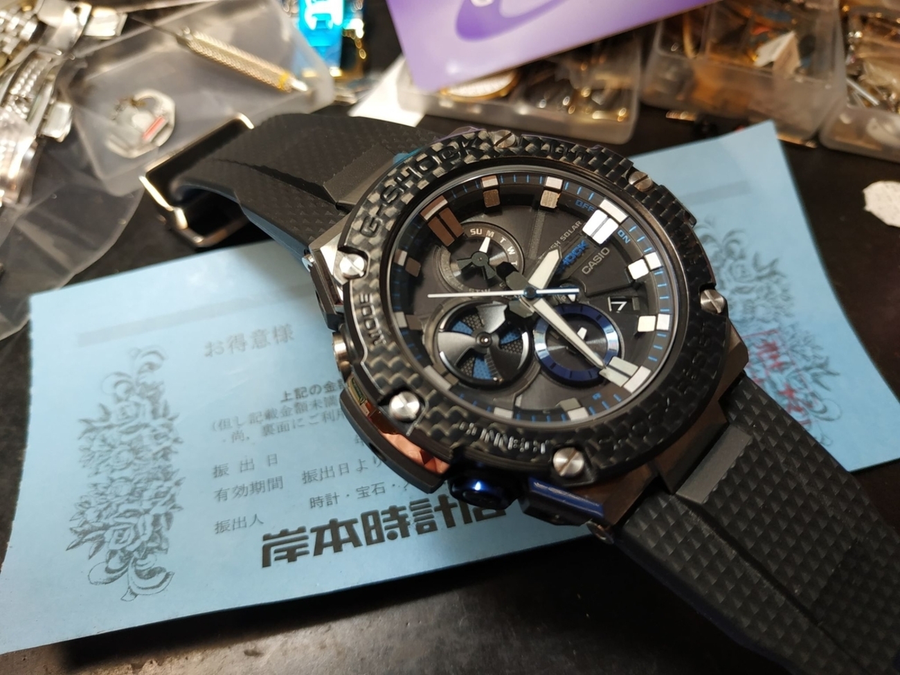 GST-B100XA-1AJF #カーボンベゼル G-STEEL #Gスチール GST-B100 Carbon  