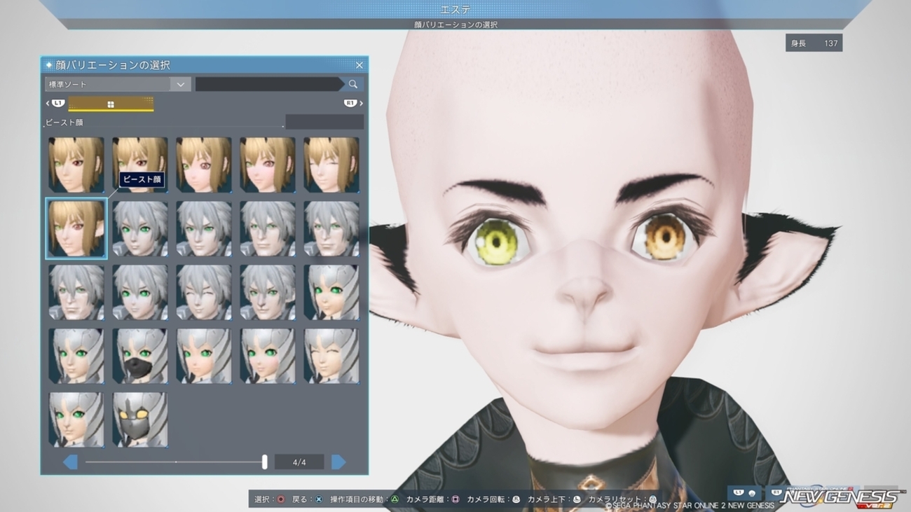【PSO2 NGS】NGS版ケモ顔、来月実装だってさ(*'ω'*)