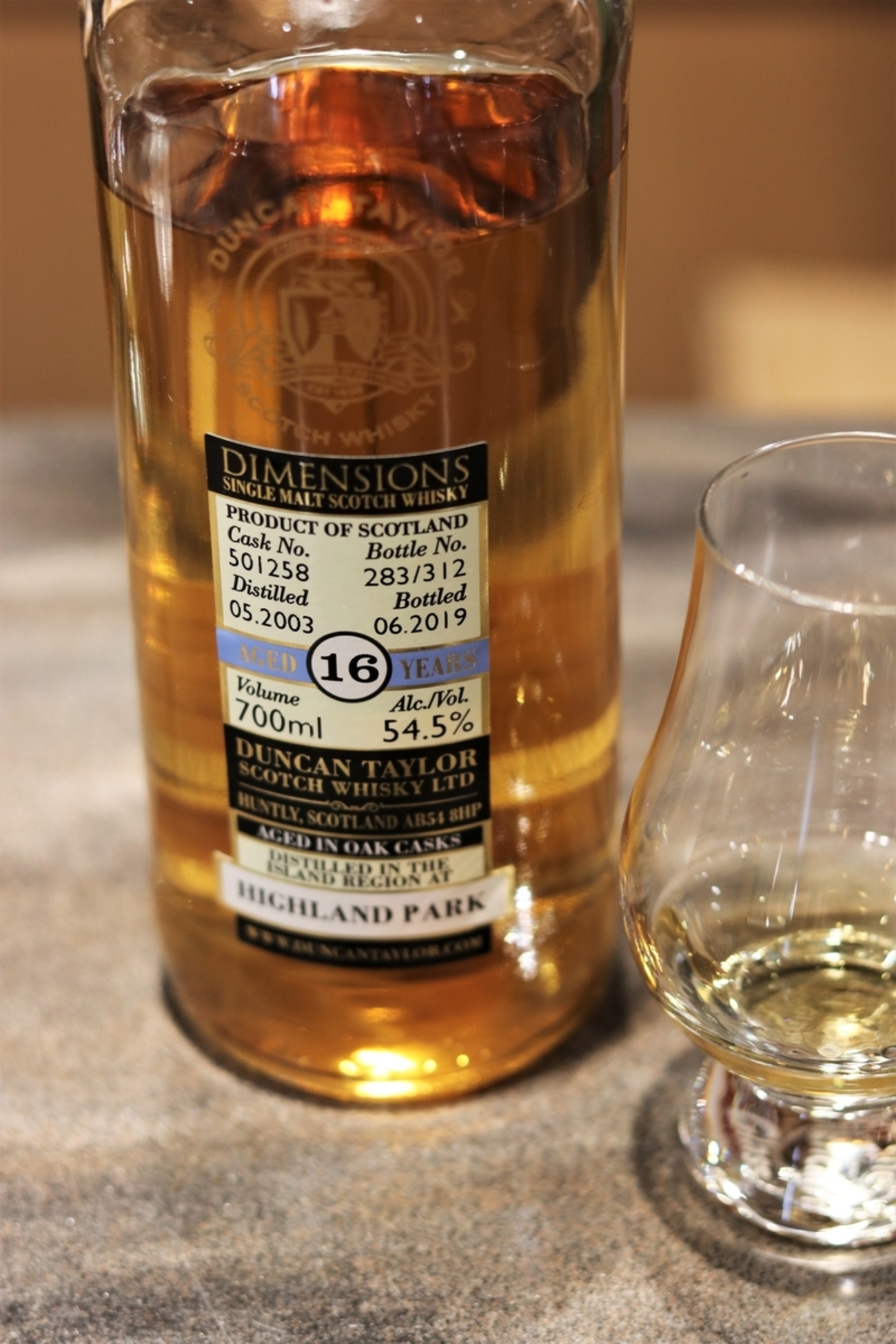 ハイランドパーク 16年 2003 ダンカンテイラー ダイメンションズ