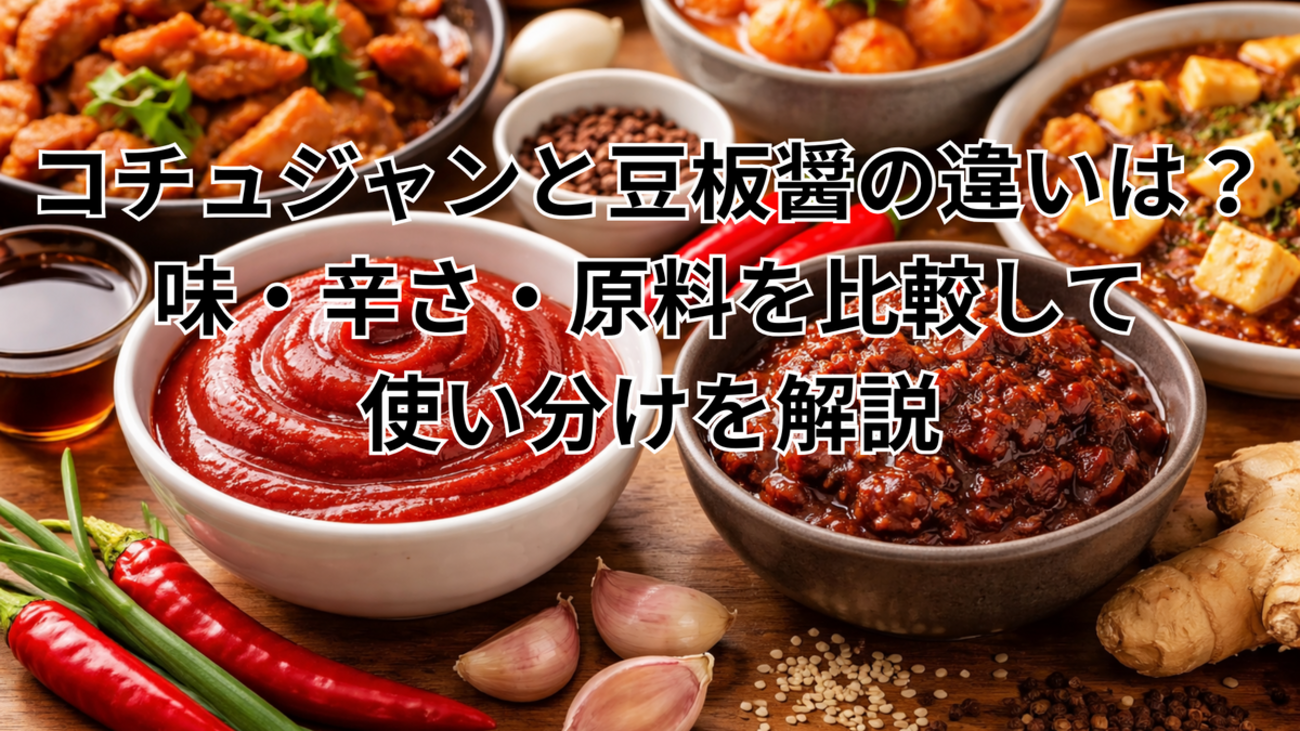 コチュジャン と 豆板 醤 の 違い